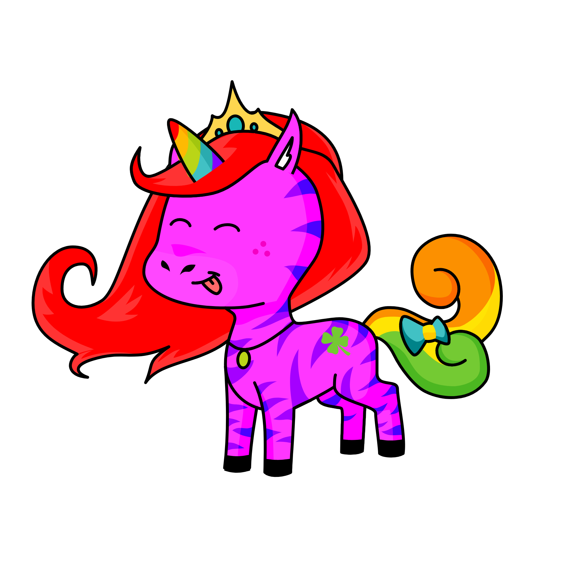 Rainbow, the unicorn