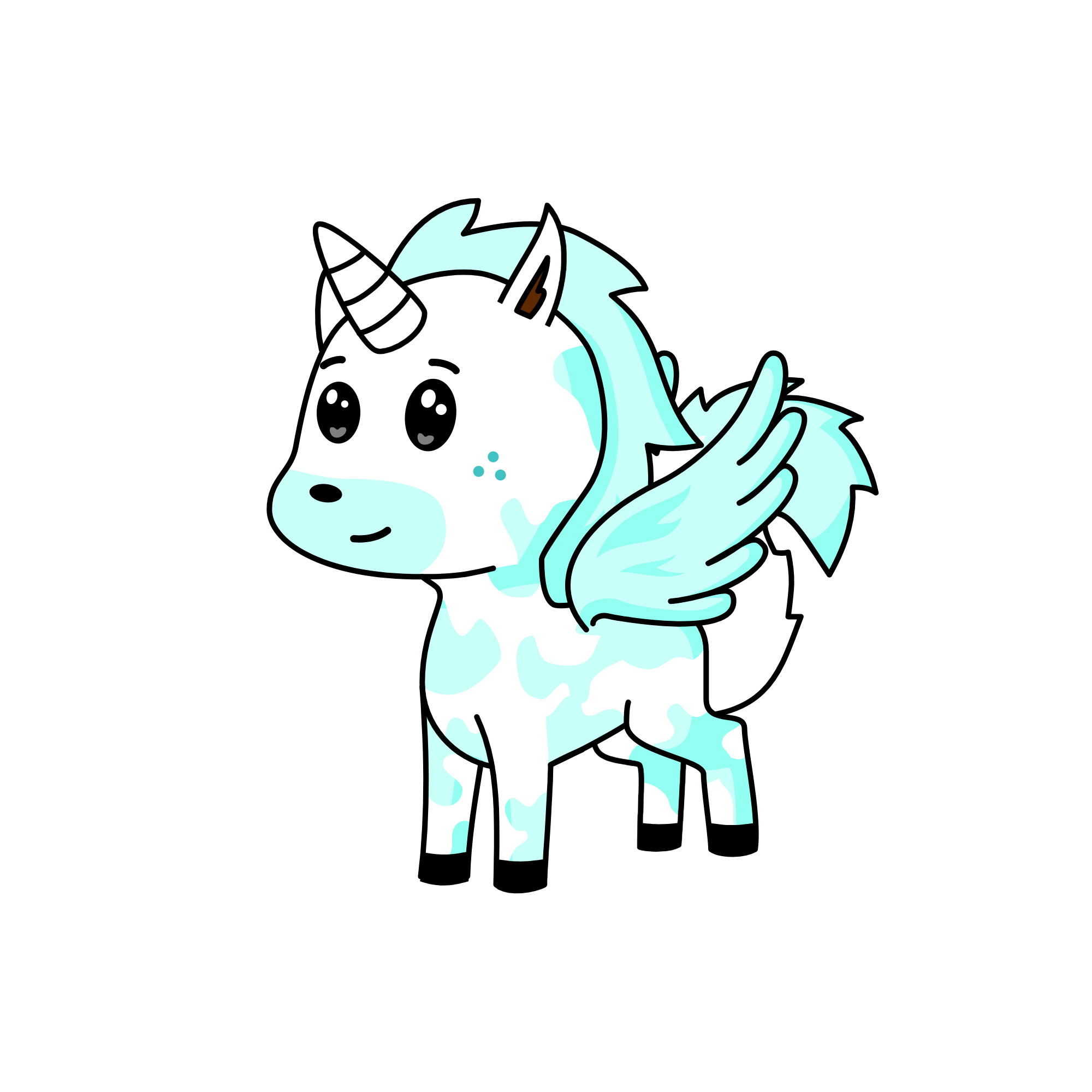 Frost Bite brother of frosty, the unicorn