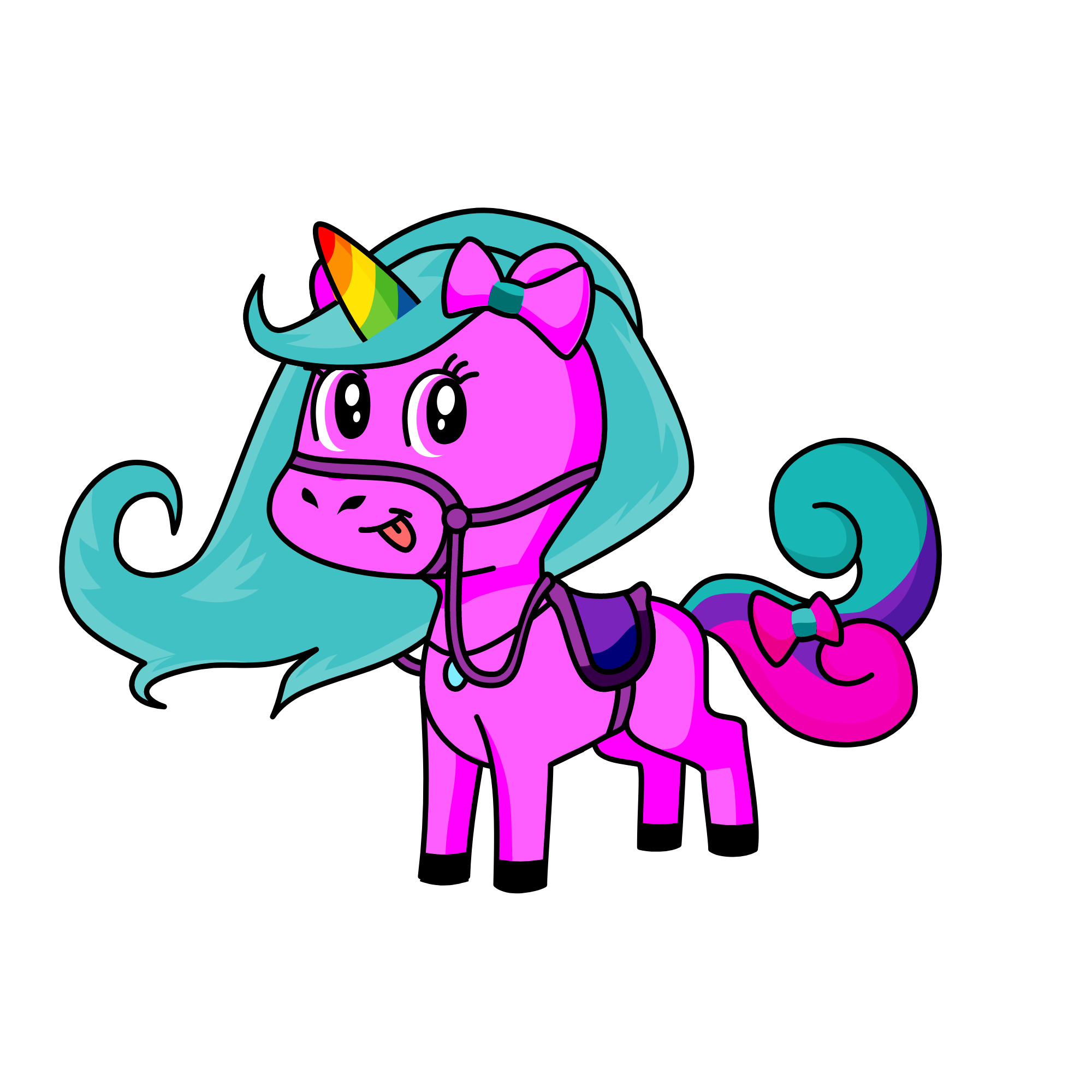 Rainbow Cotton Candy, the unicorn