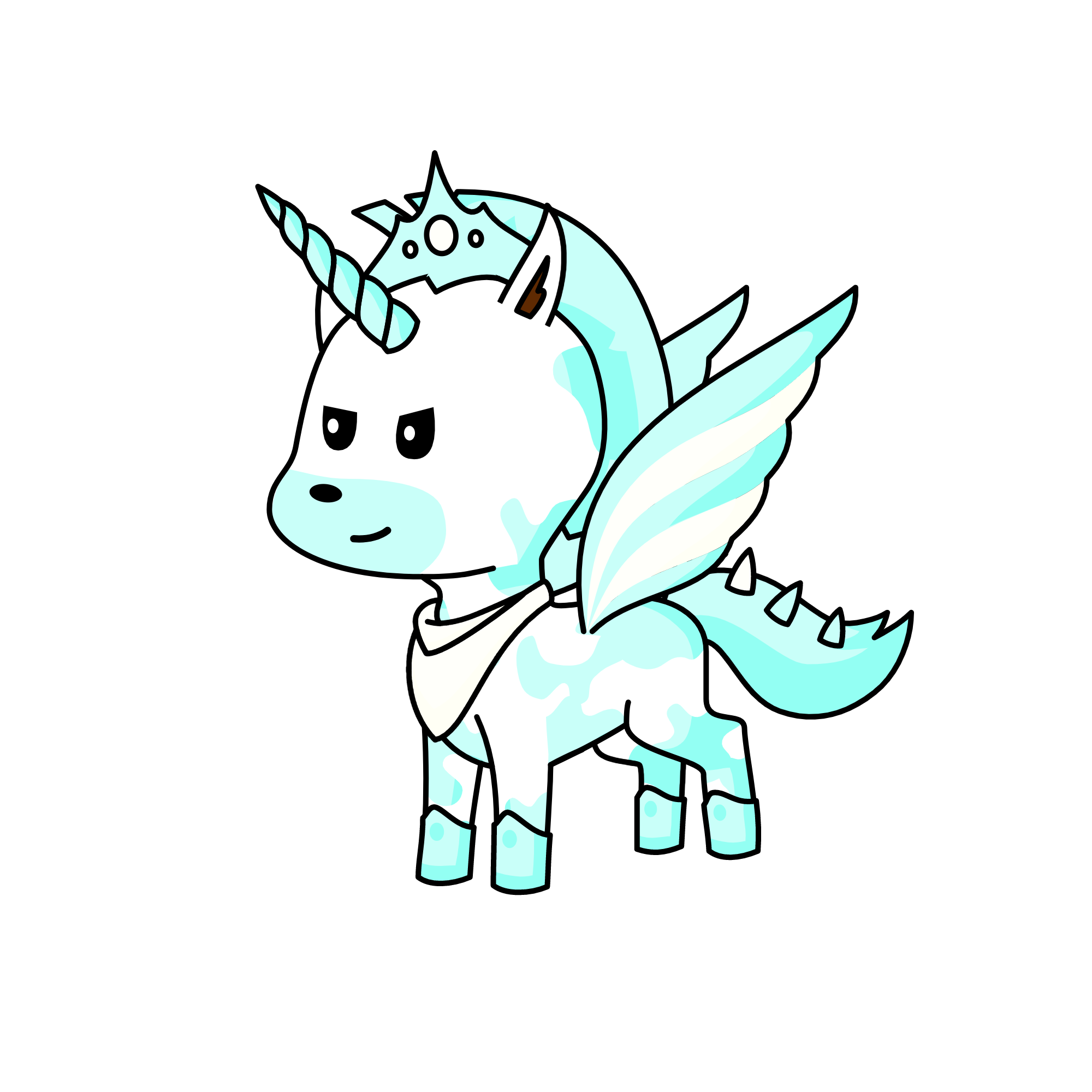 King Icicle Bite husband of Qeeun SnowFlake , the unicorn