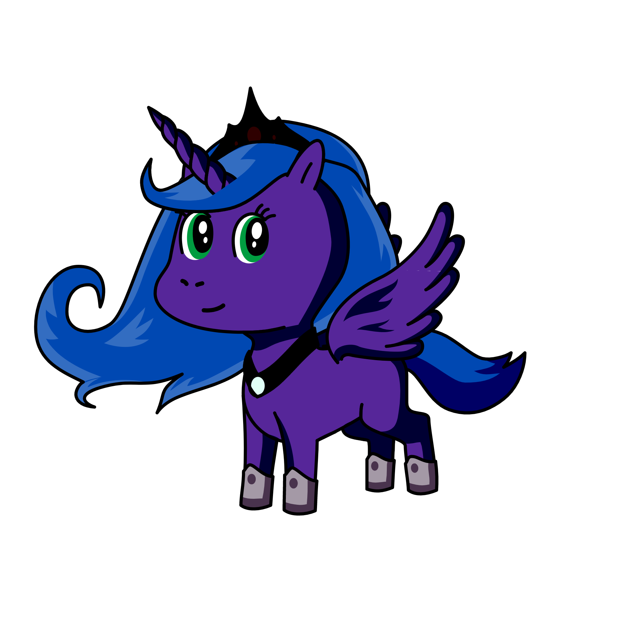 princesa luna, the unicorn