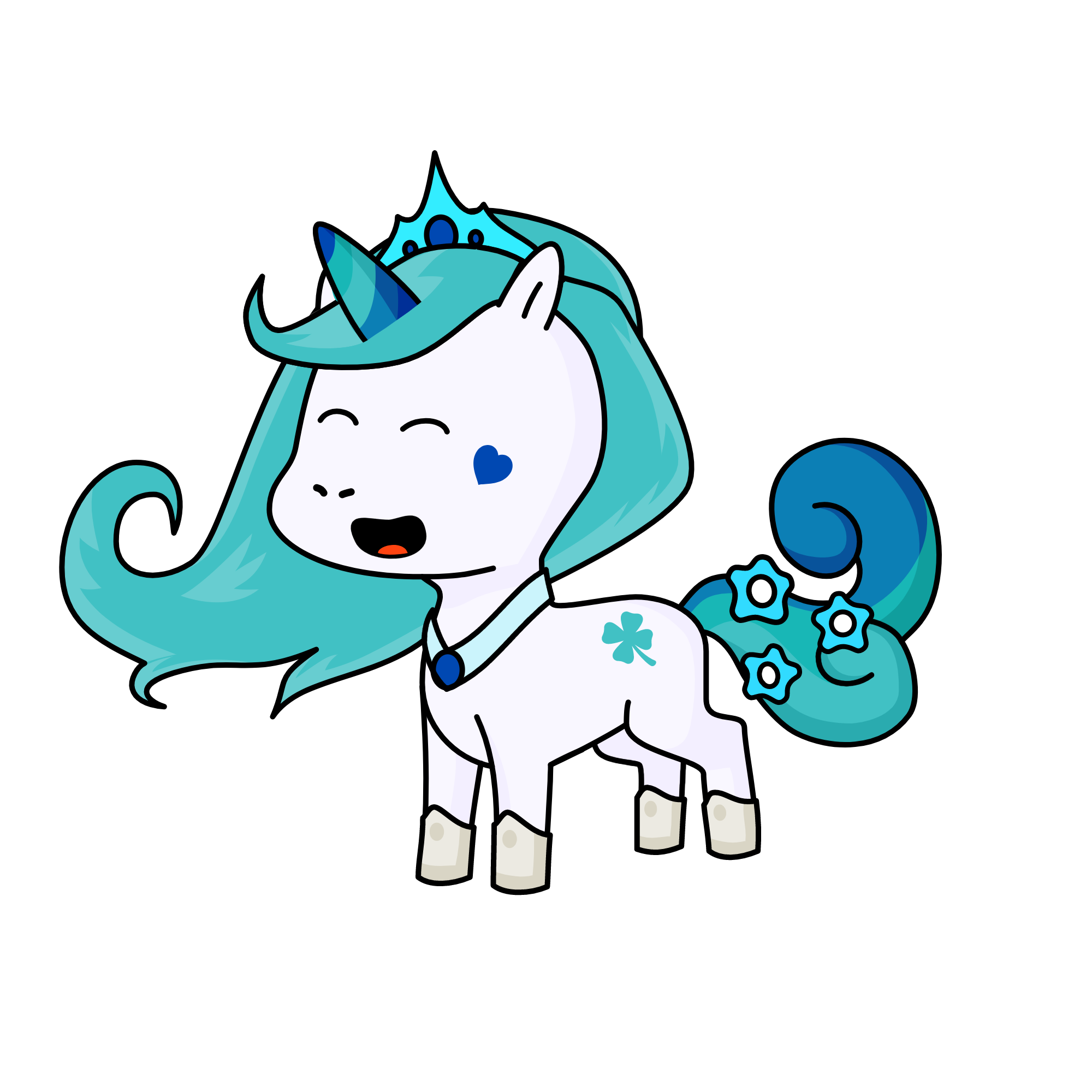 Winter angel, the unicorn