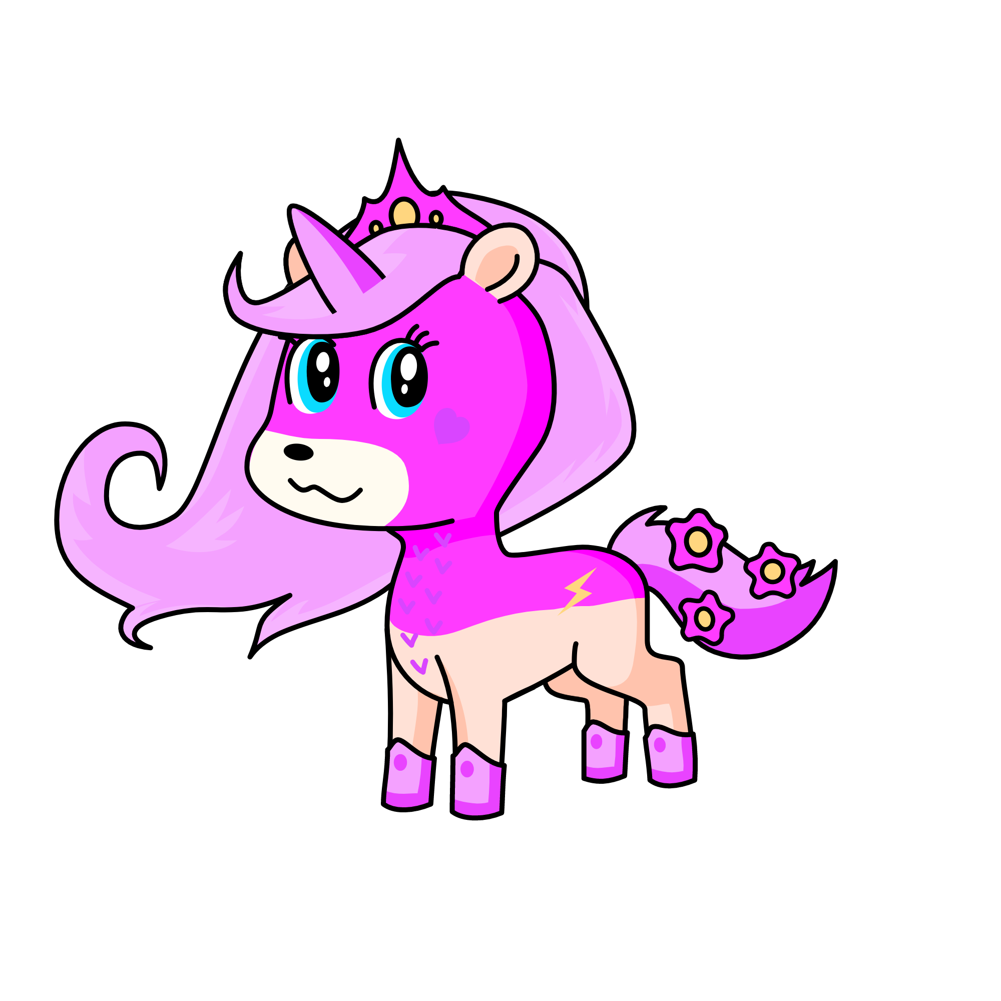 baddie girls period pooh, the unicorn