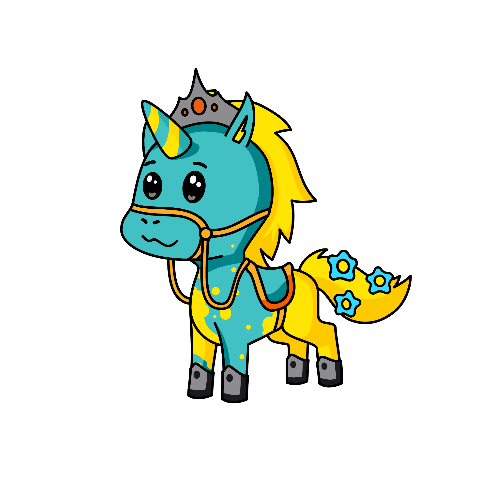 Beach, the unicorn