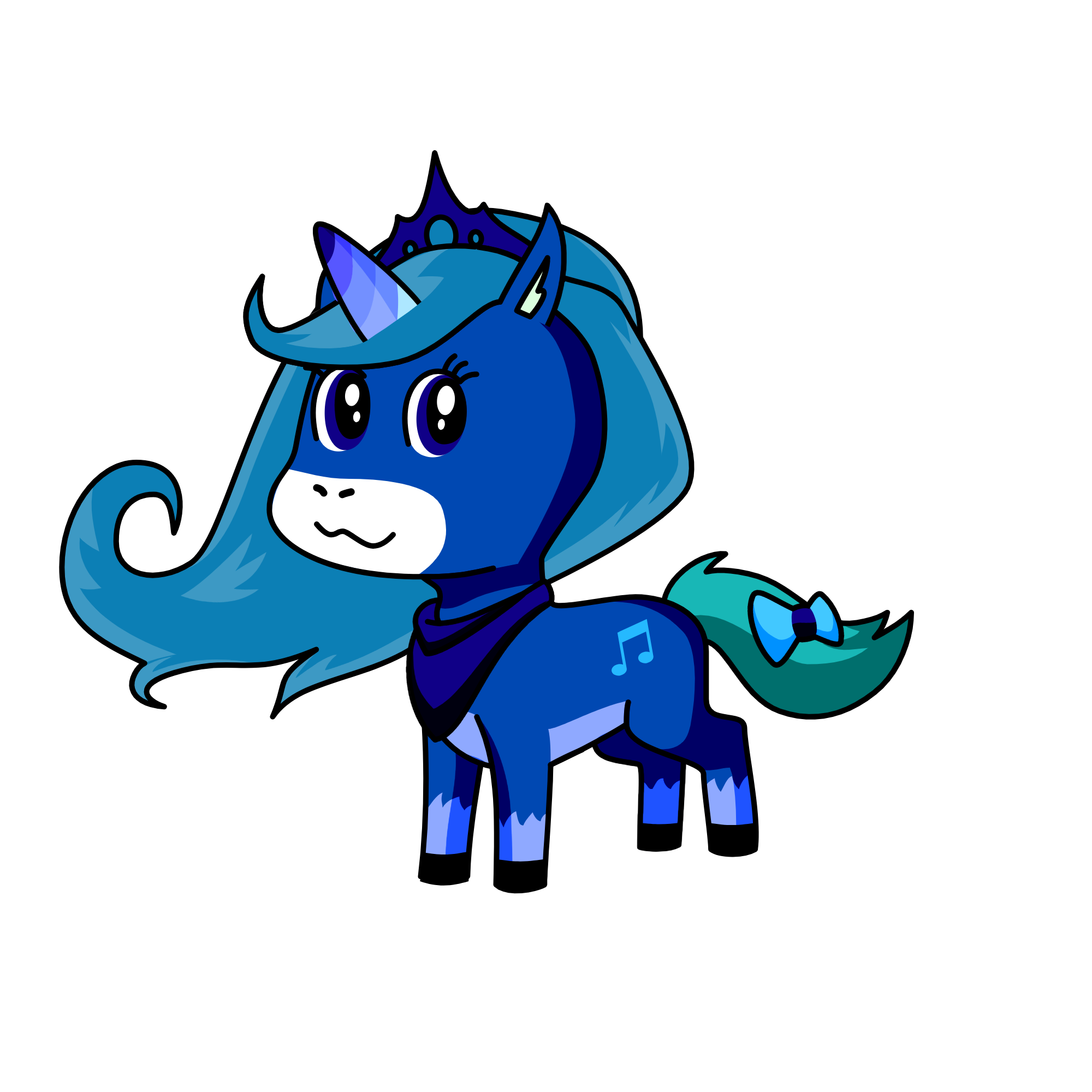Princess Blueberry, the unicorn