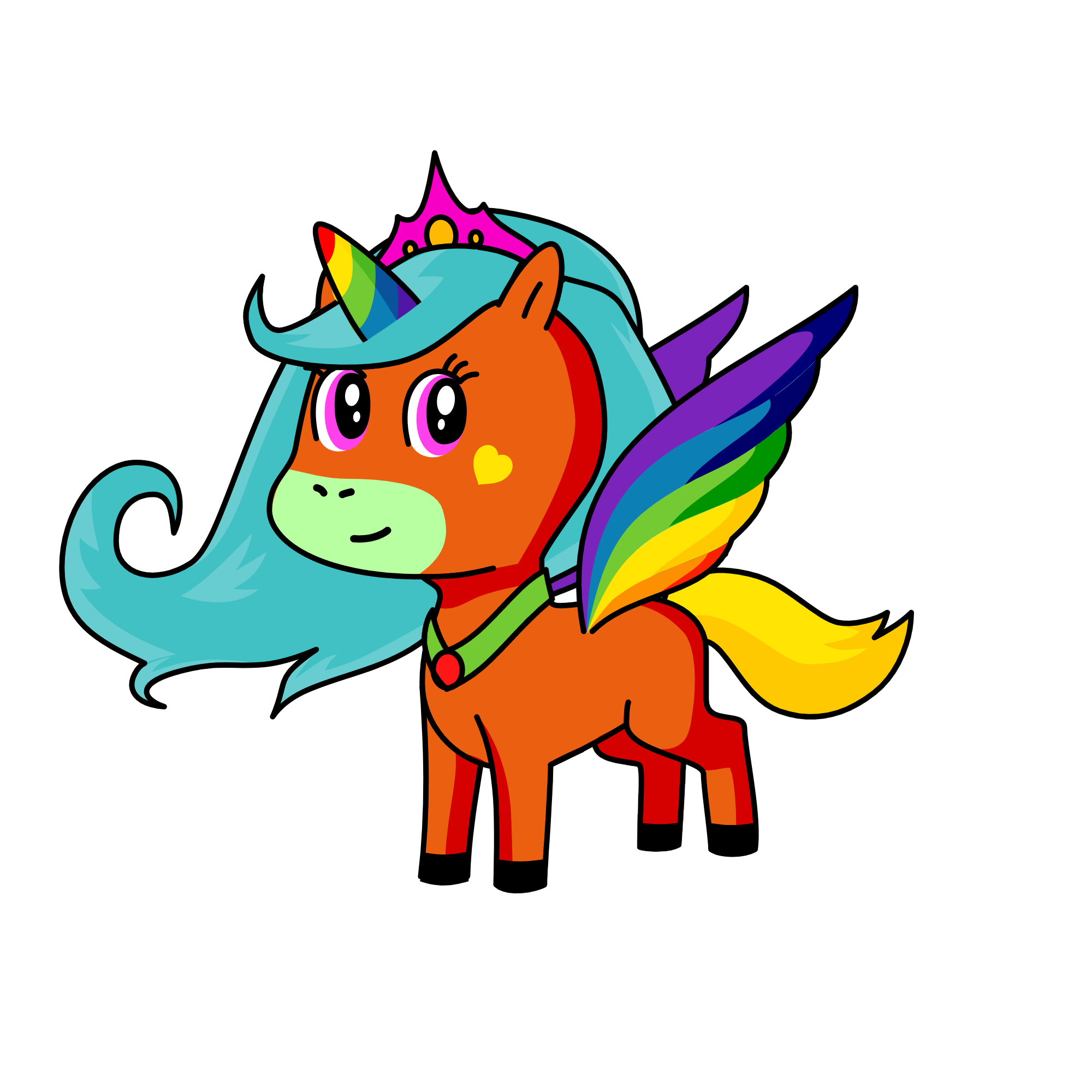 Queen Sparkle, the unicorn