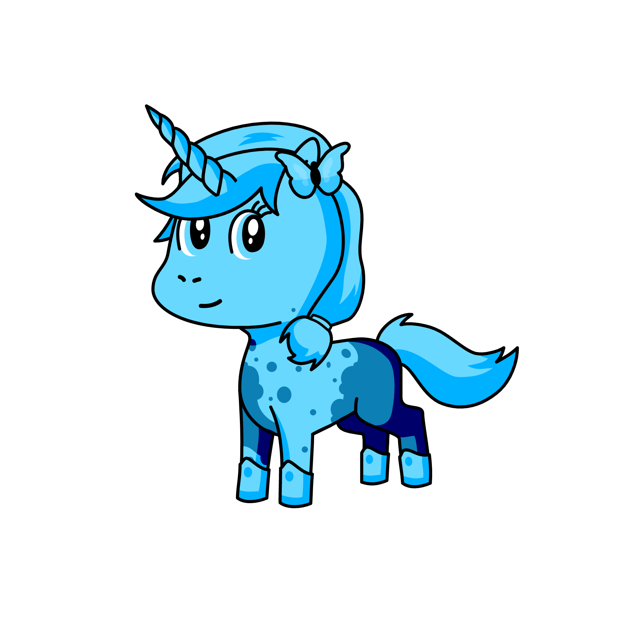 blueberry, the unicorn