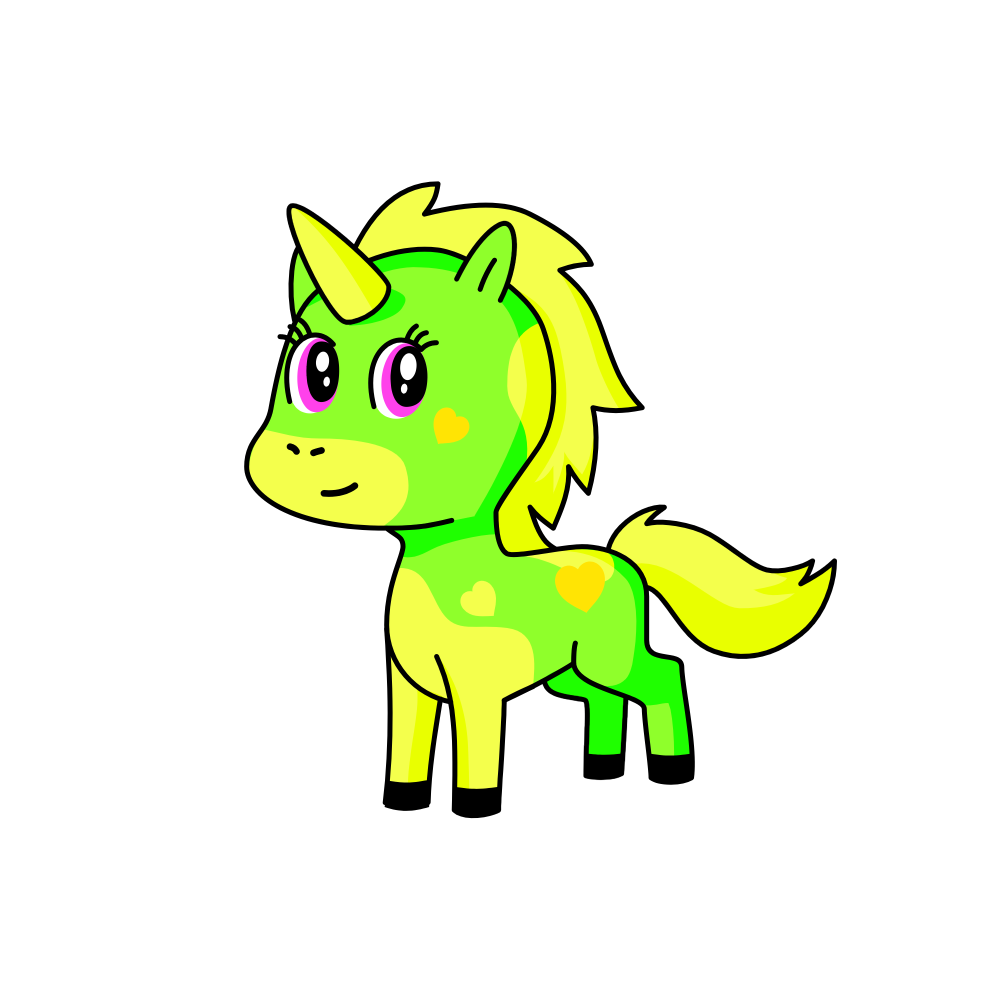 Princess LemonLime (Daughter of Queen Citrus, Sister of Princess Sophie), the unicorn