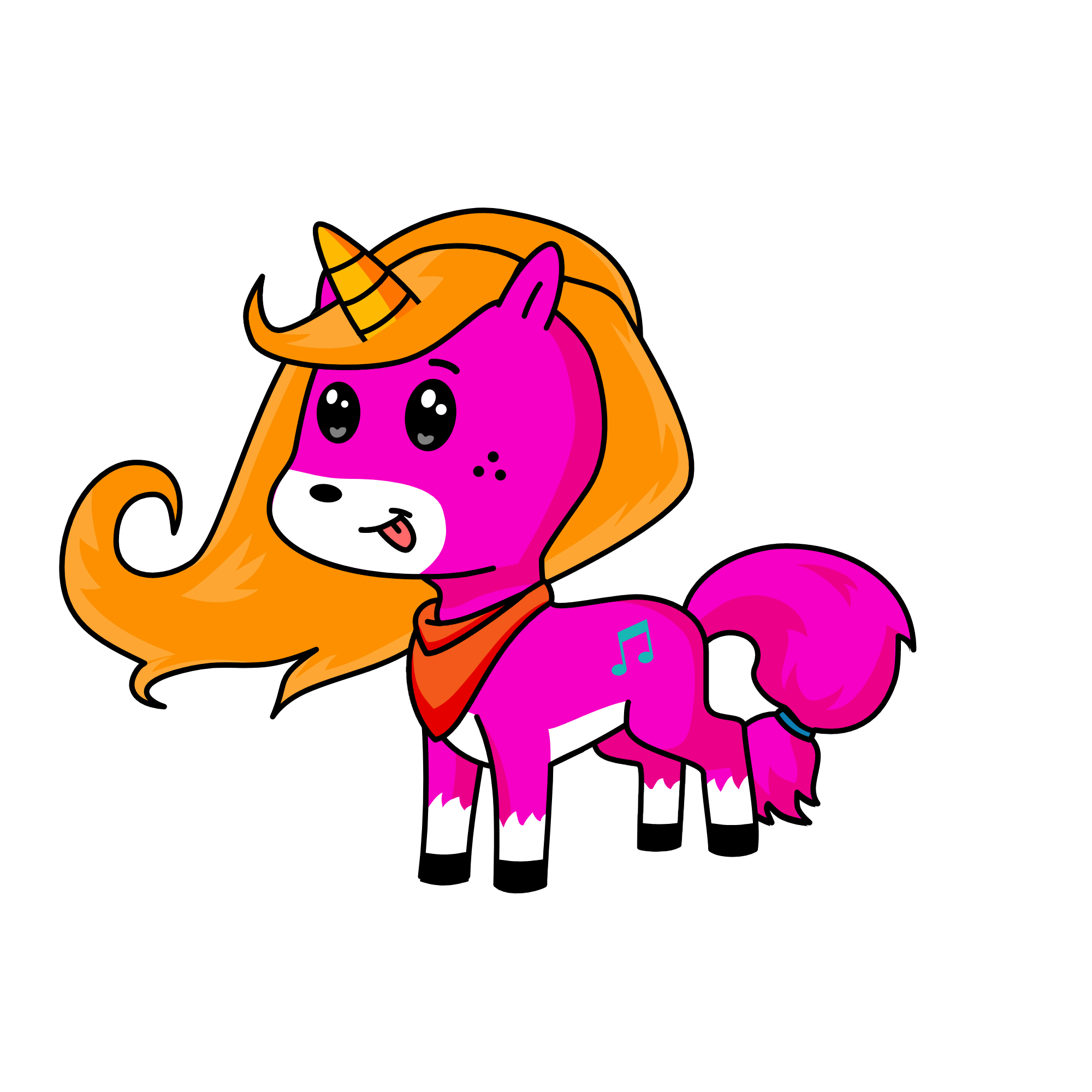 Delcy, the unicorn