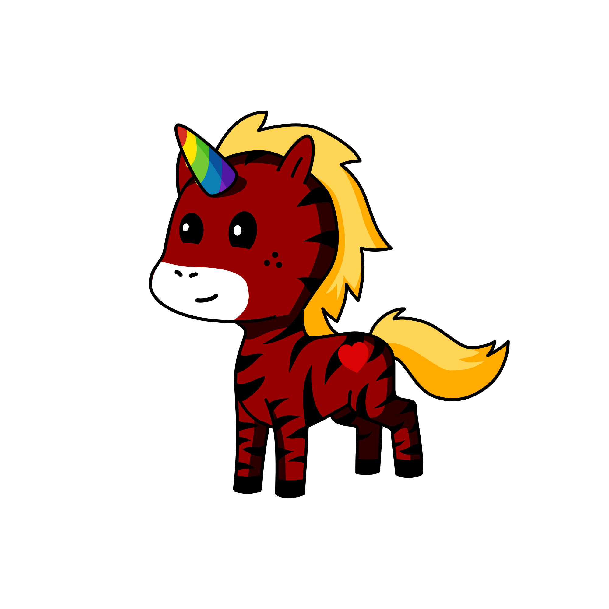 Twin Stripes, the unicorn