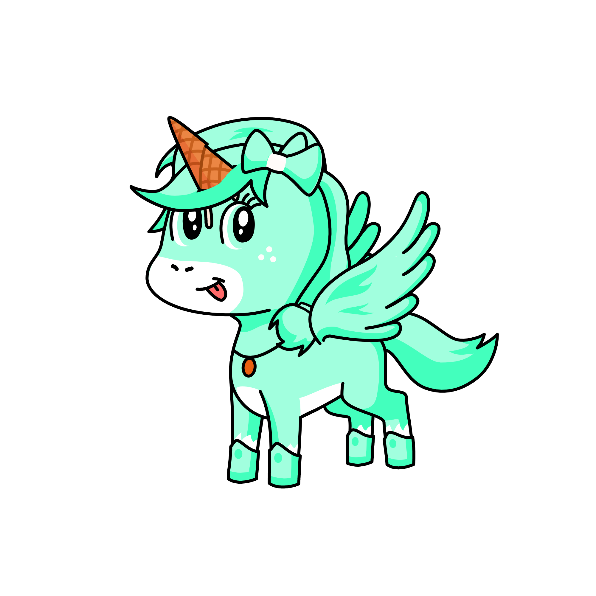 Ice cream🍧, the unicorn