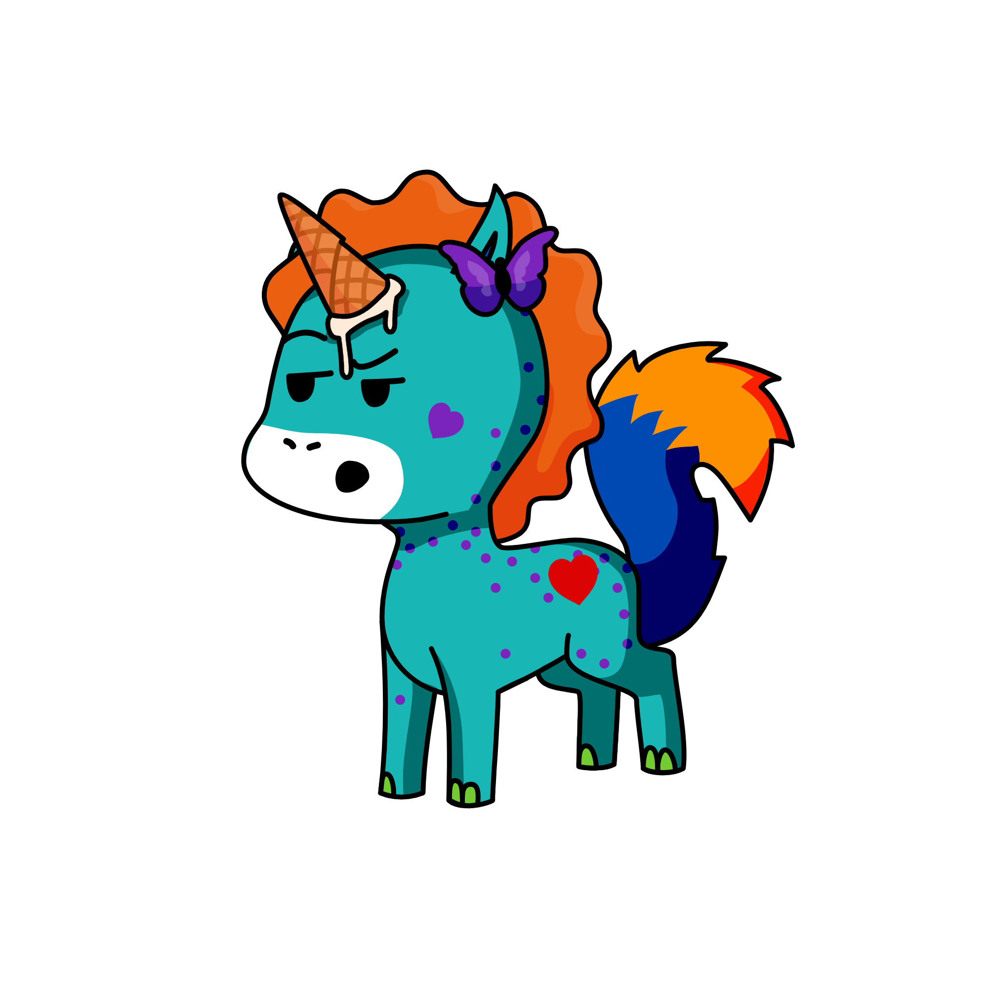 a mess, the unicorn