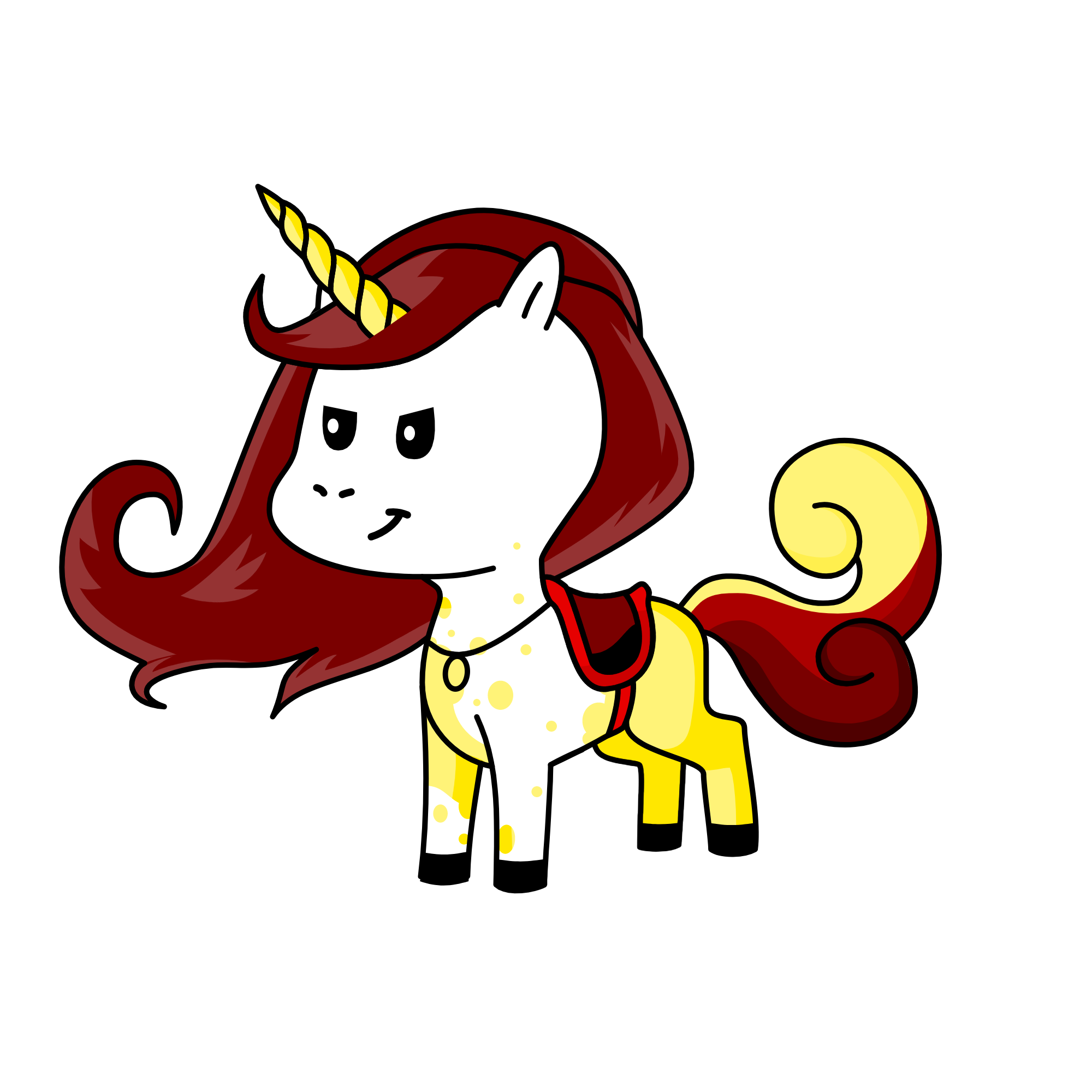 Christmas, the unicorn