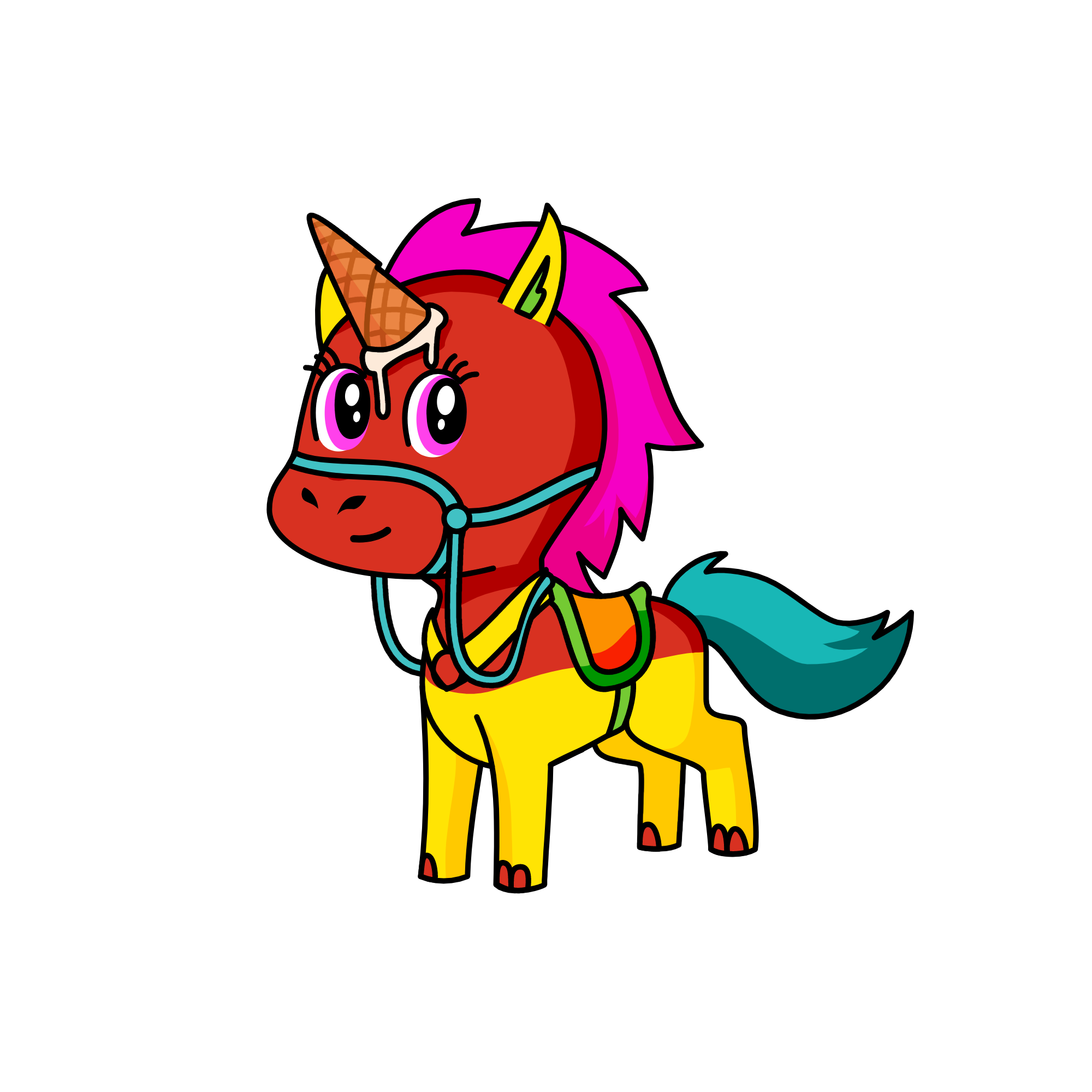 Ice Cream Racer, the unicorn