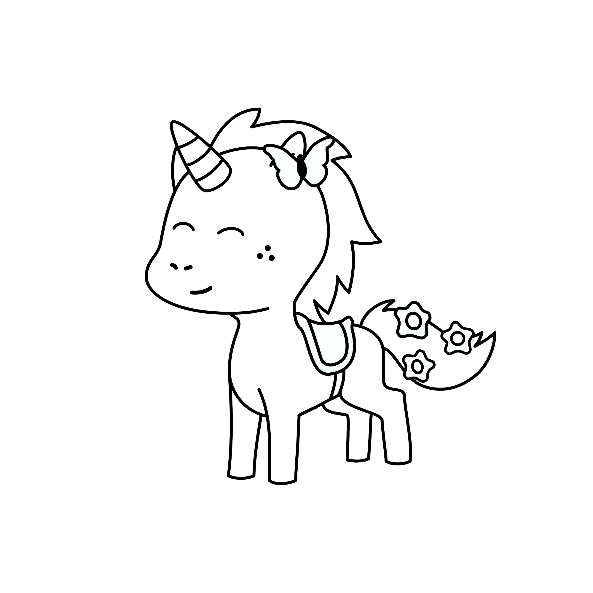 White Blank, the unicorn