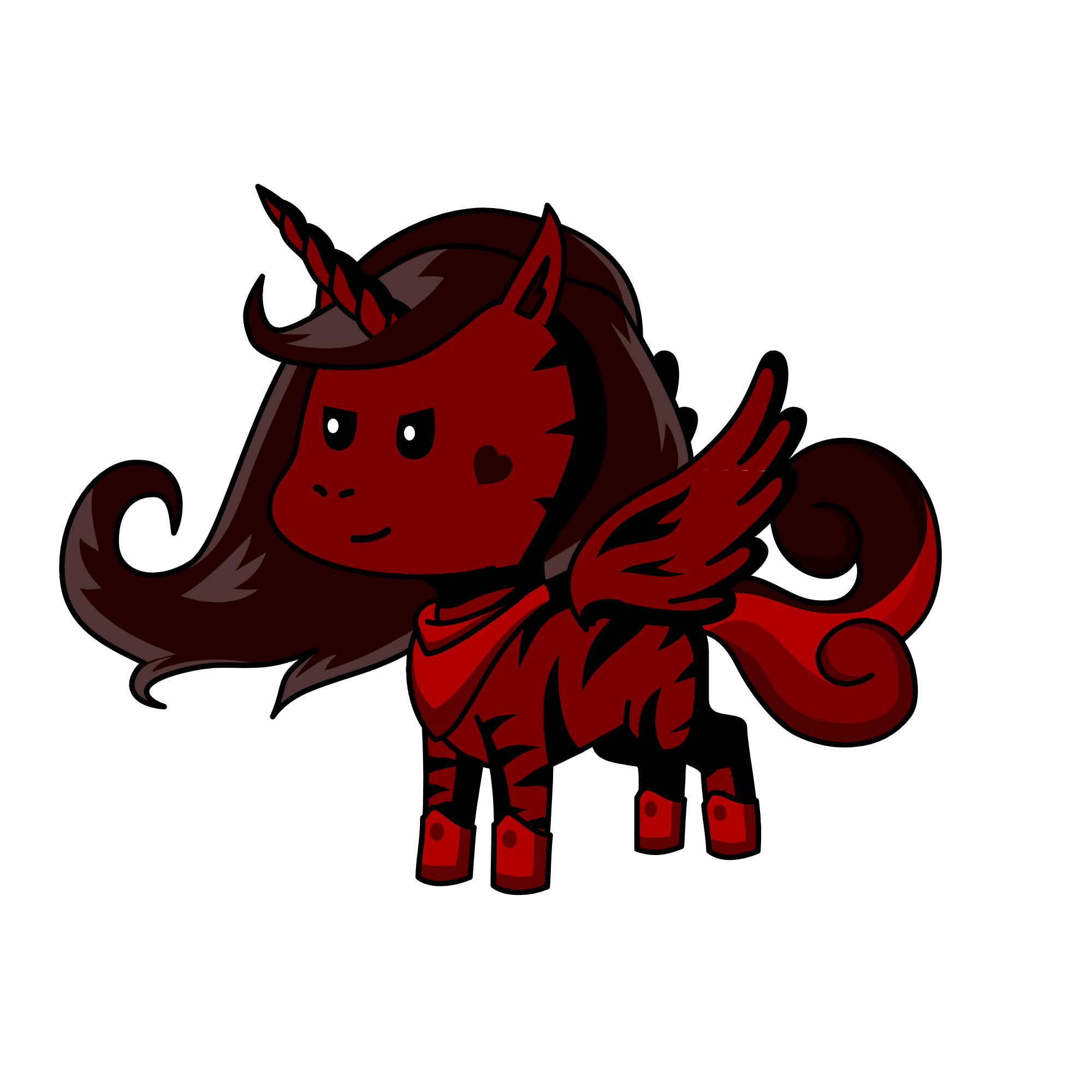 Blood Rose, the unicorn