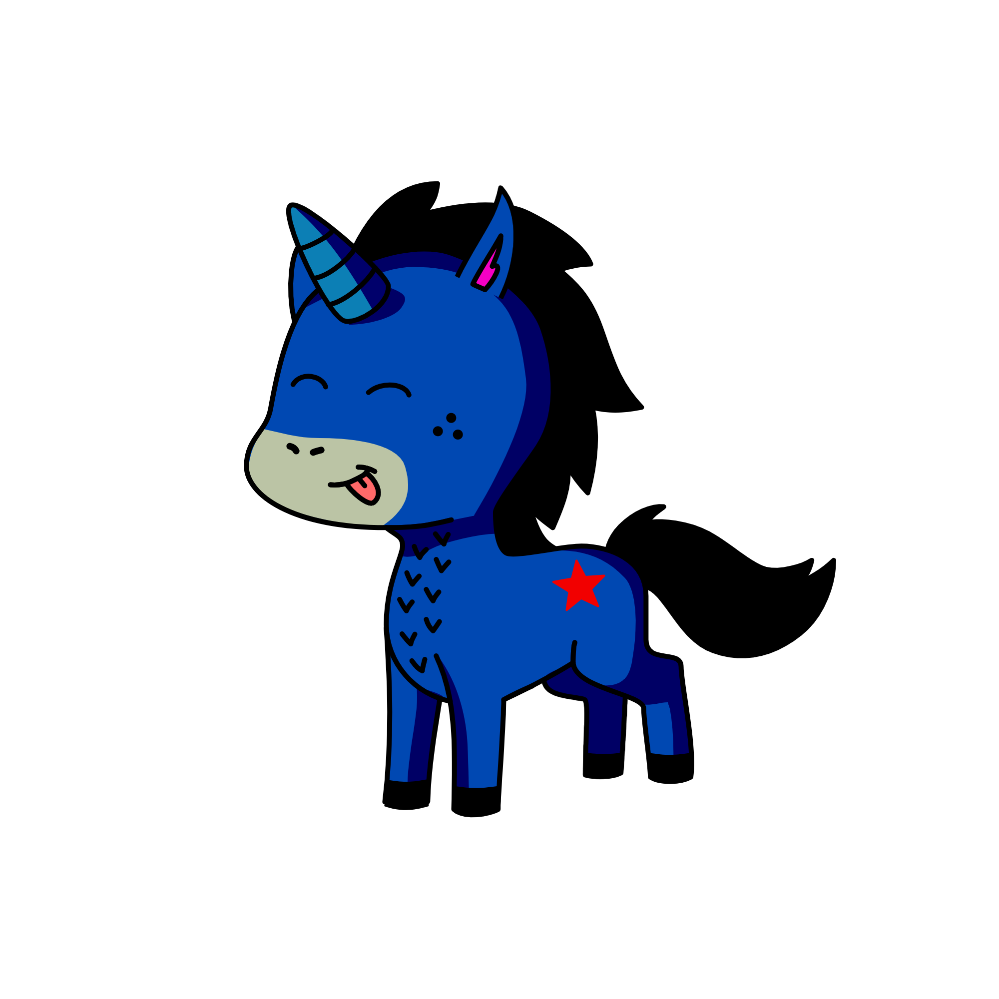 Whip, the unicorn