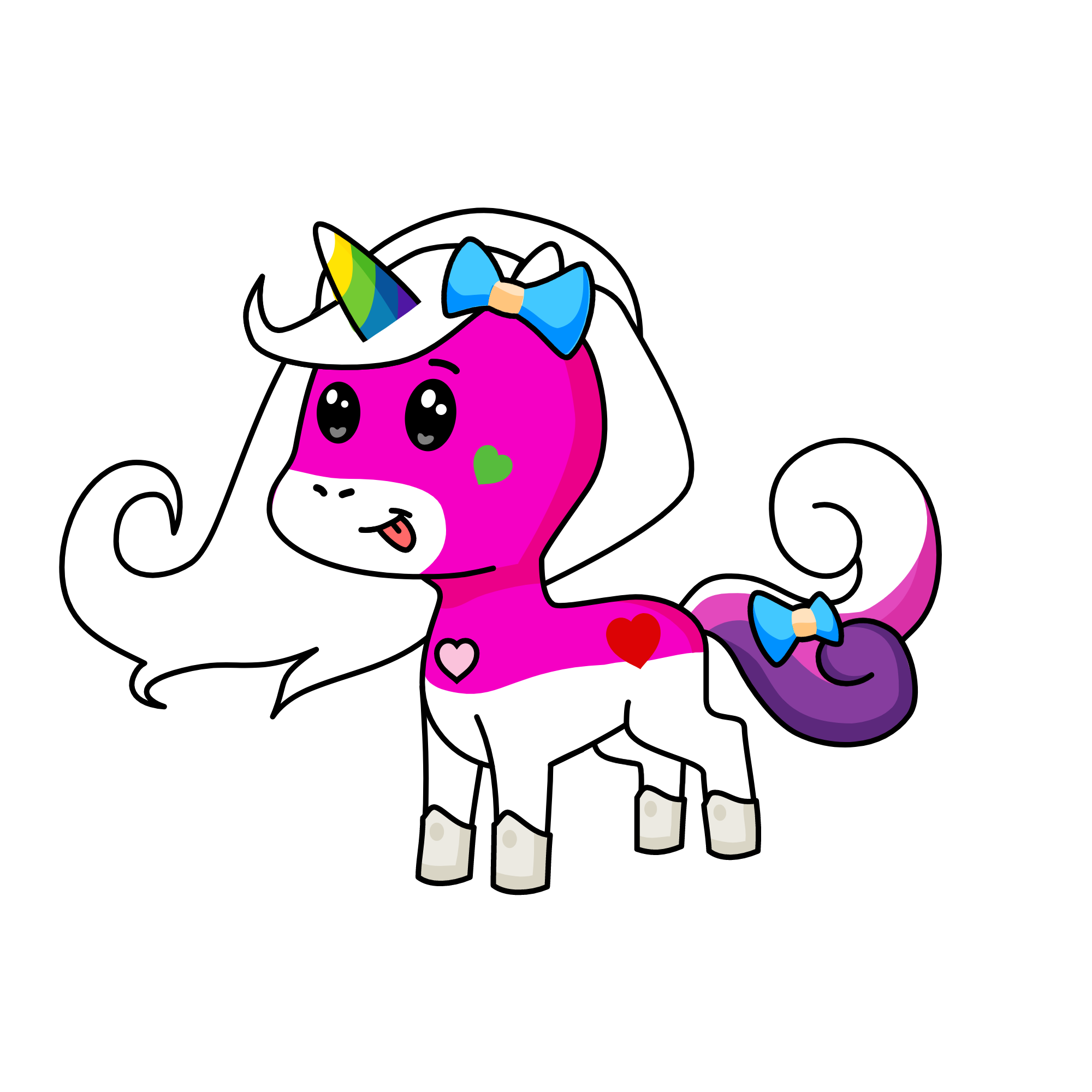 Rainbow Glitter Sparkles, the unicorn