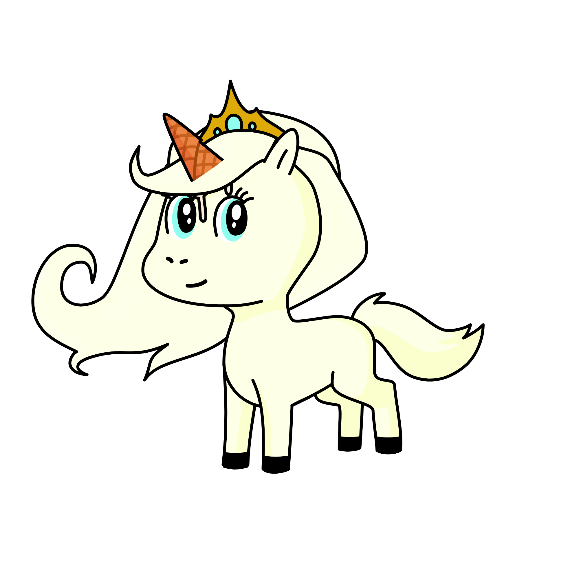 The queen of ice cream, the unicorn