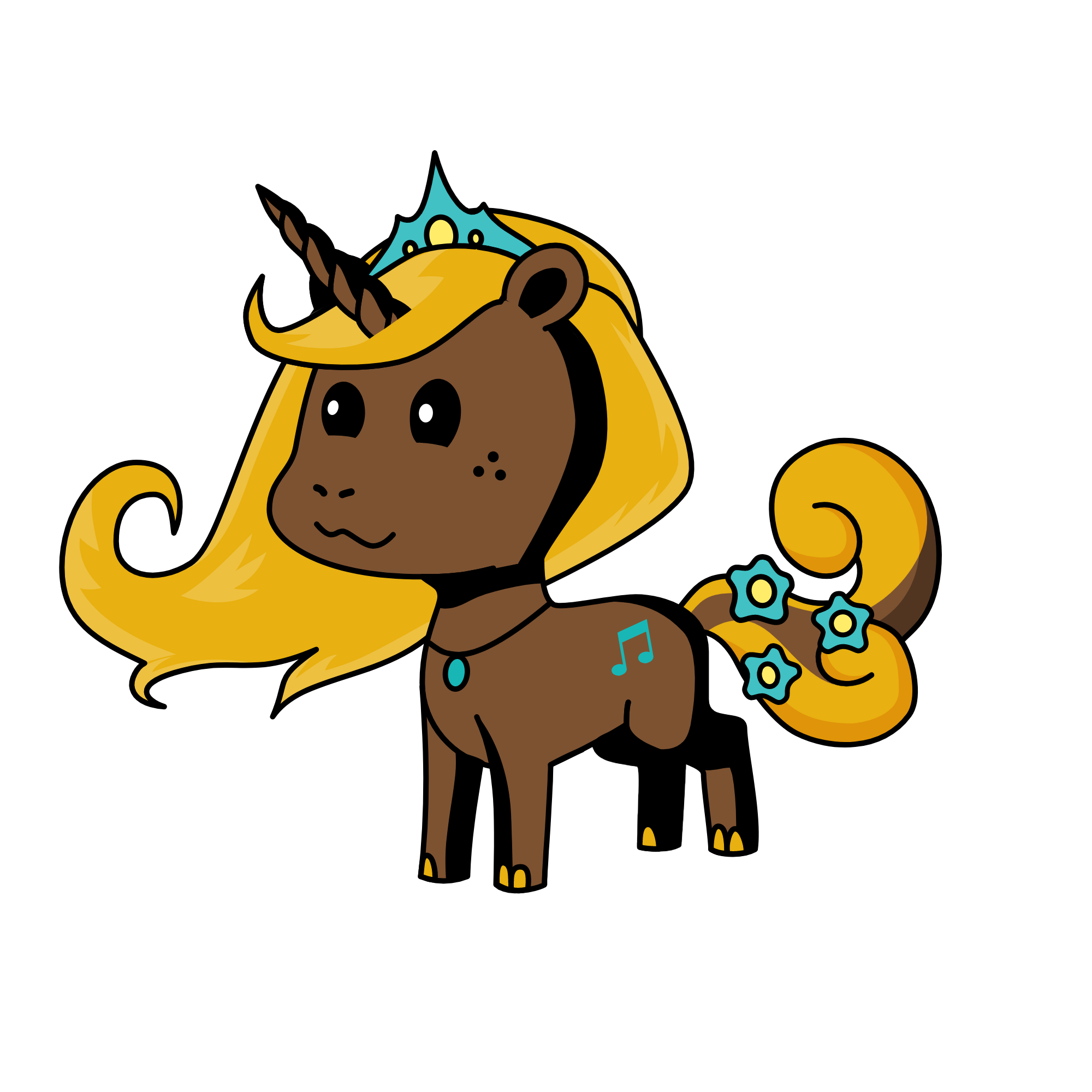 Goldie, the unicorn