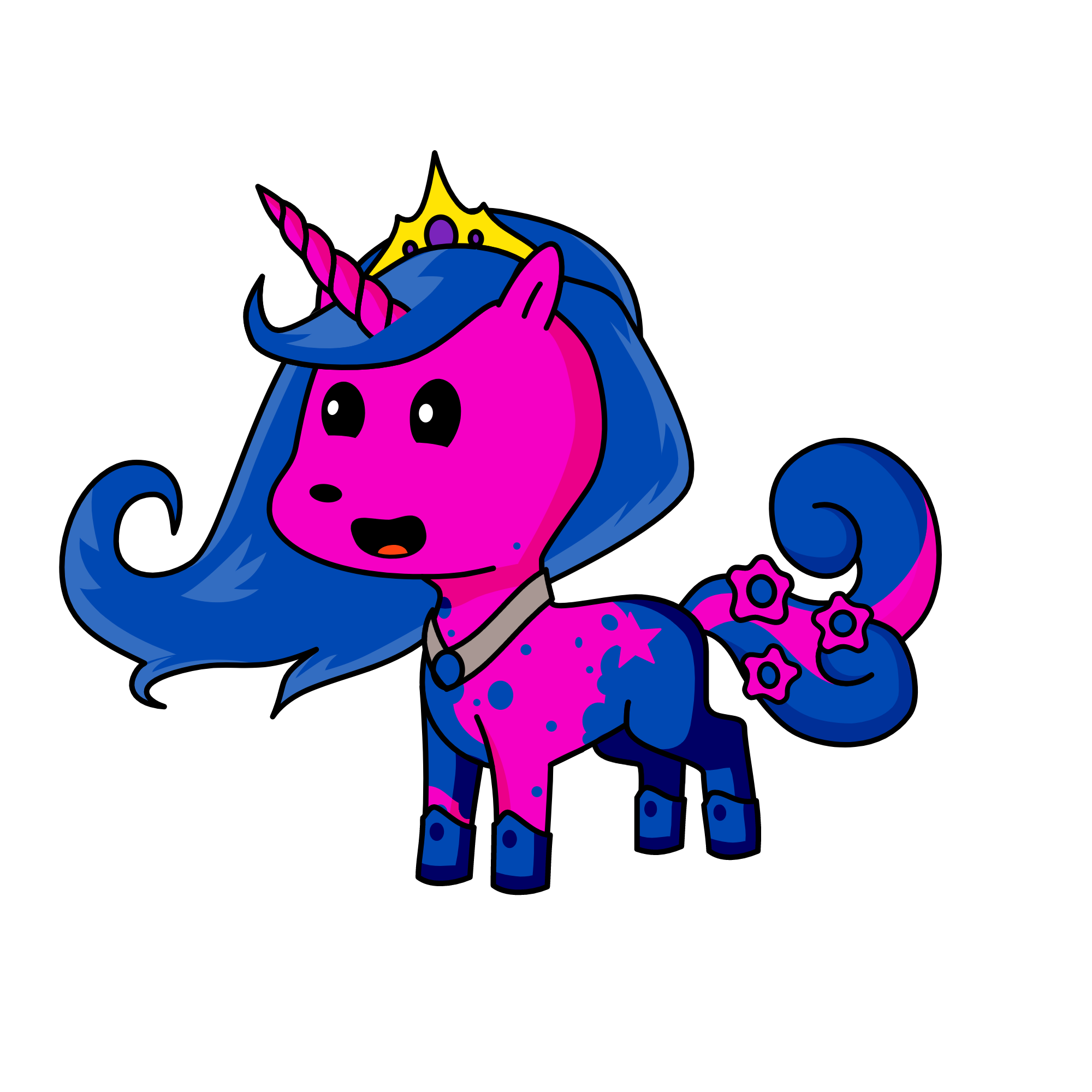 QUEEN CANDI, the unicorn