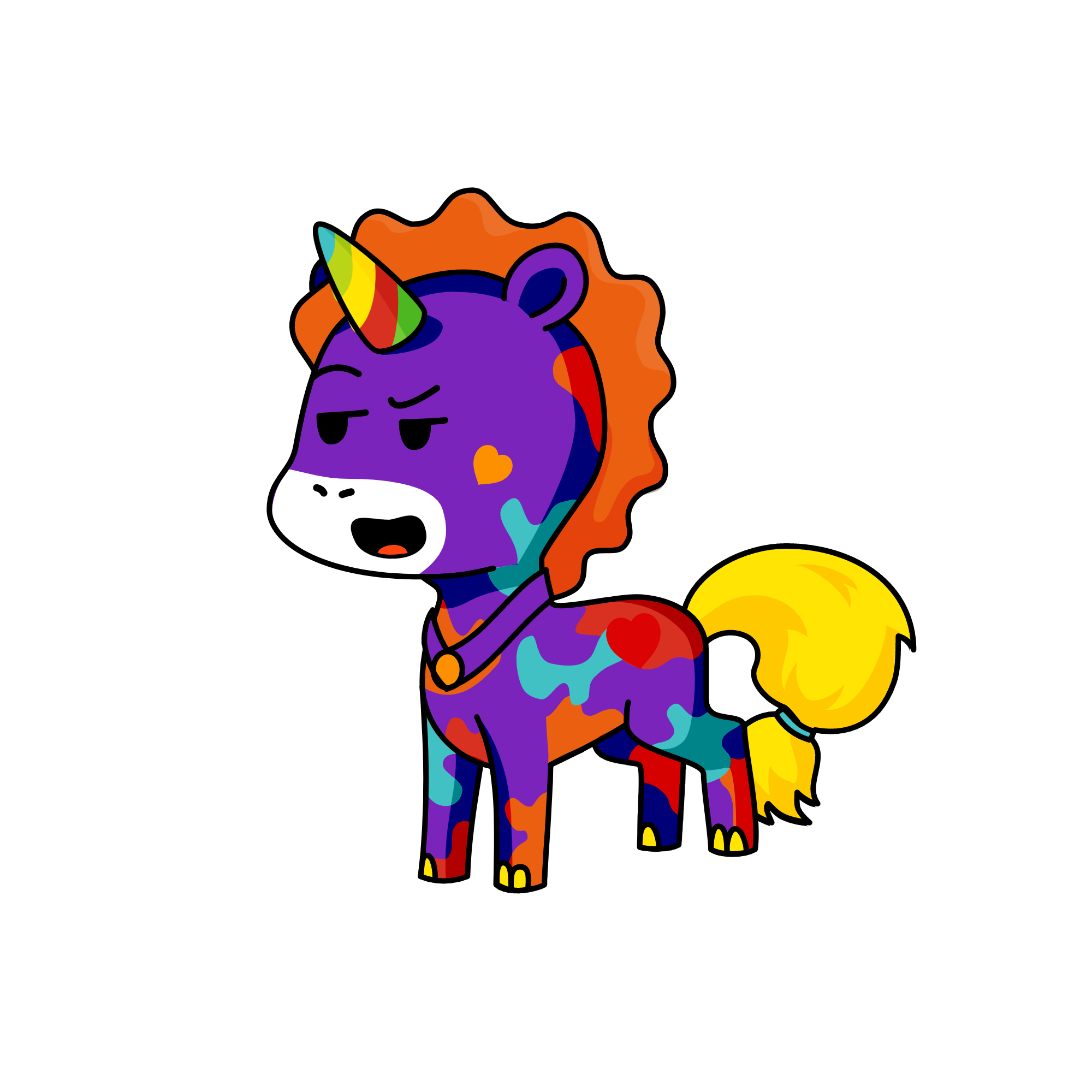 M.G glittery katana, the unicorn