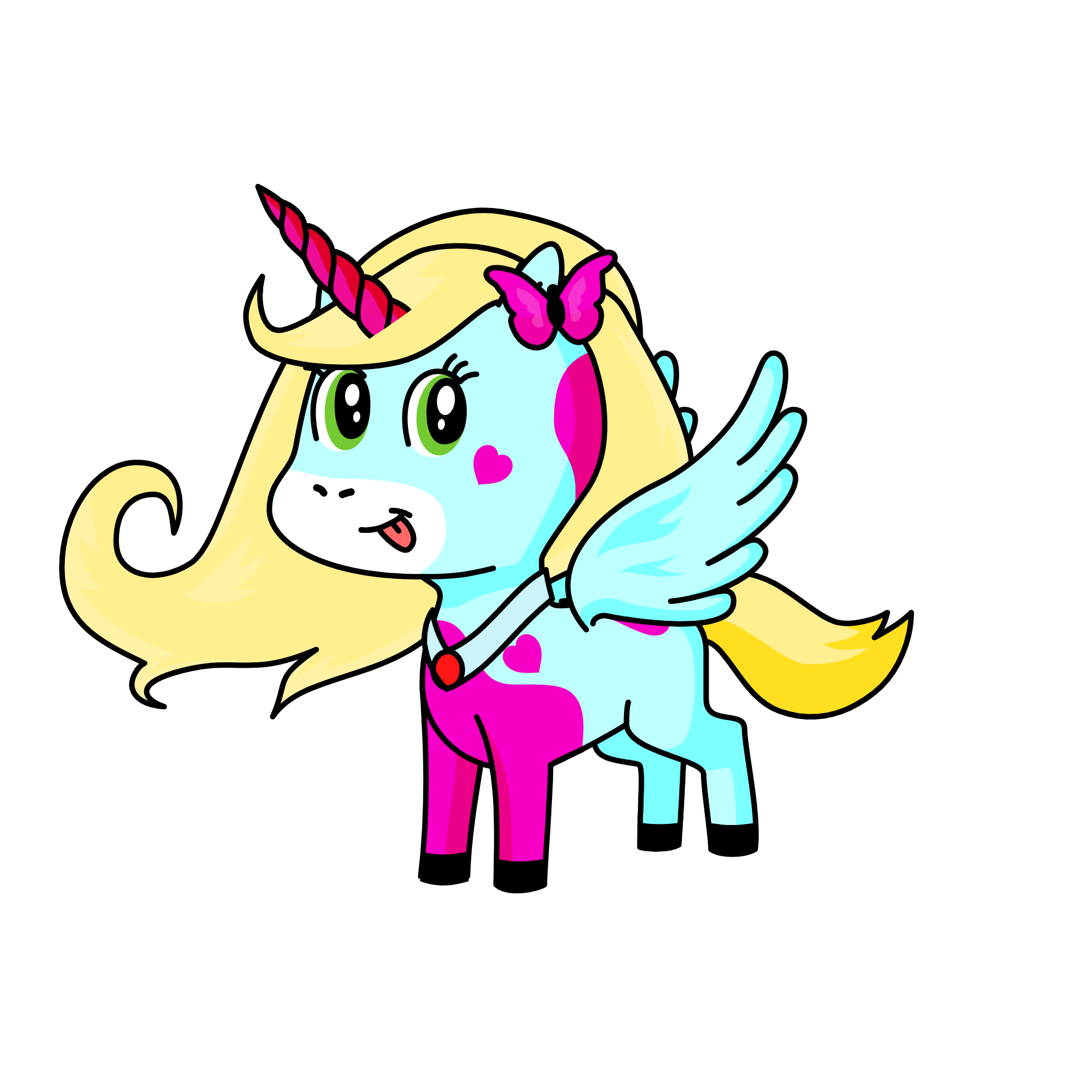 Blondeee, the unicorn