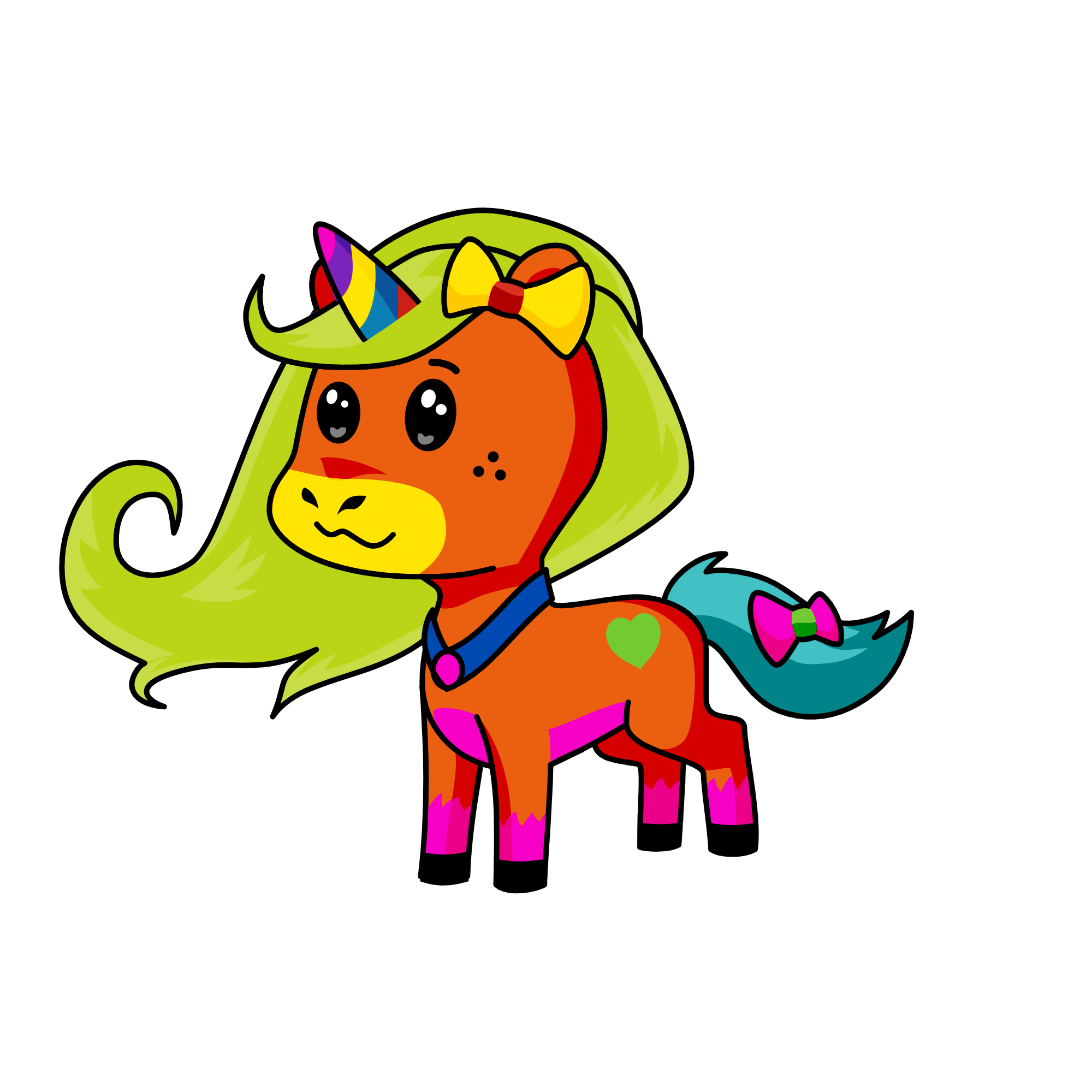 RAINBON, the unicorn