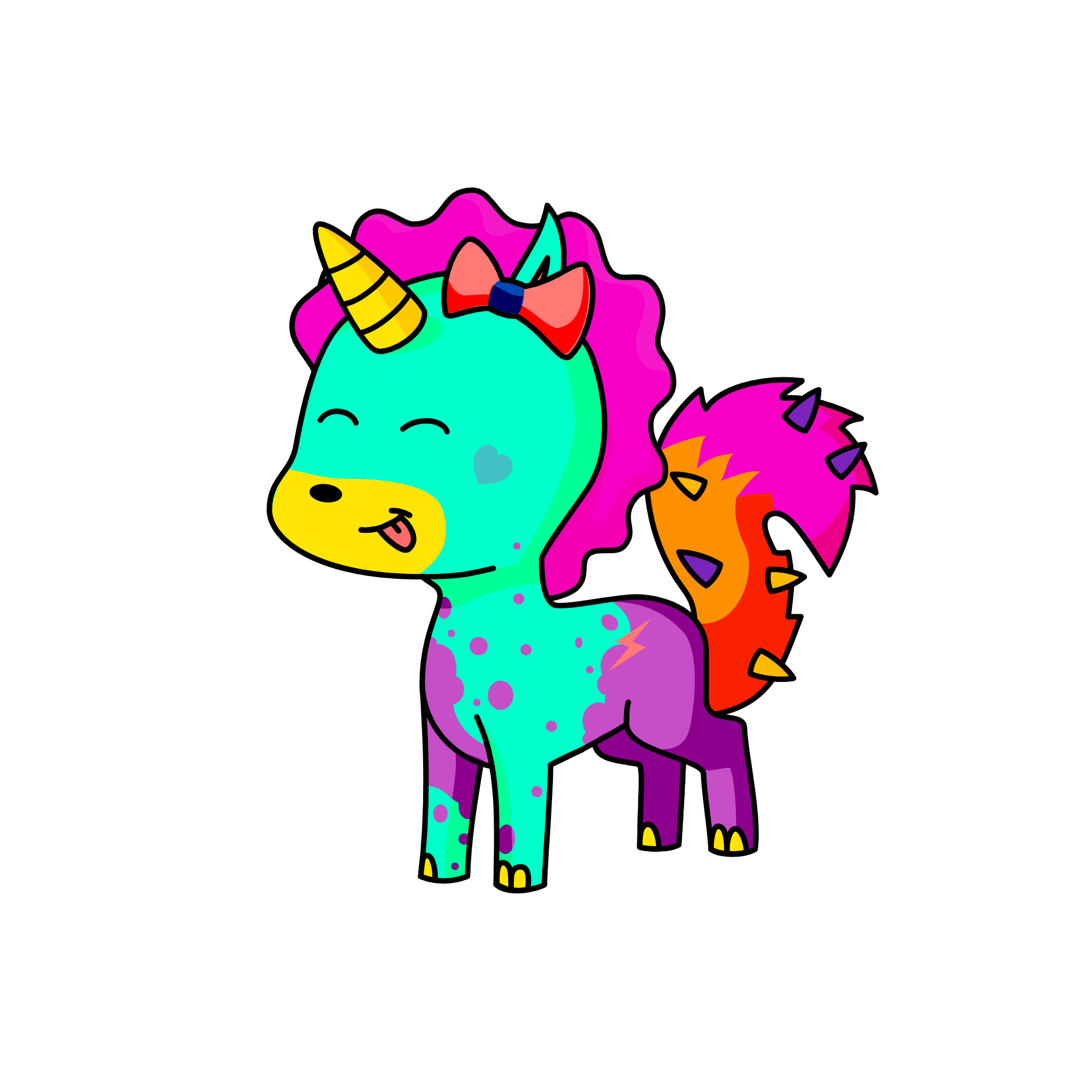 Tootycorn, the unicorn