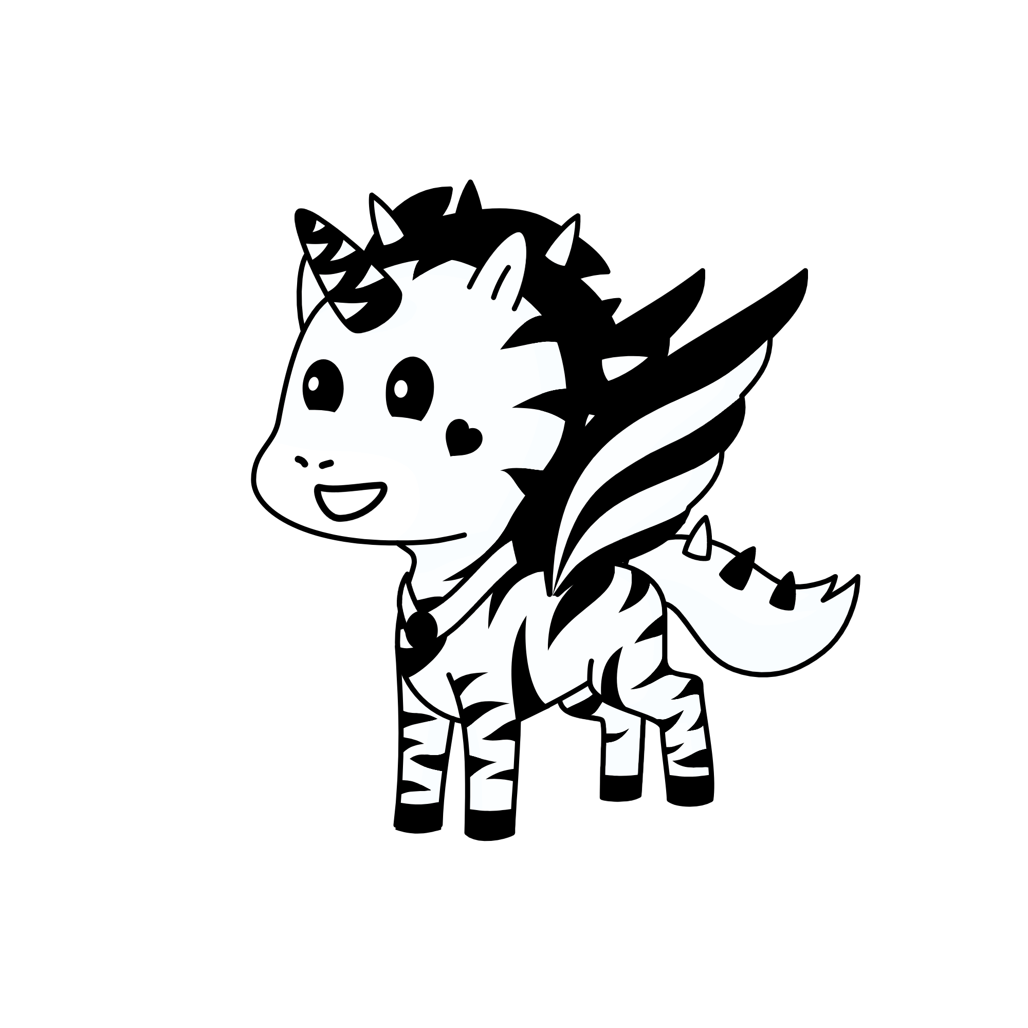 Zebra the zebracorn, the unicorn