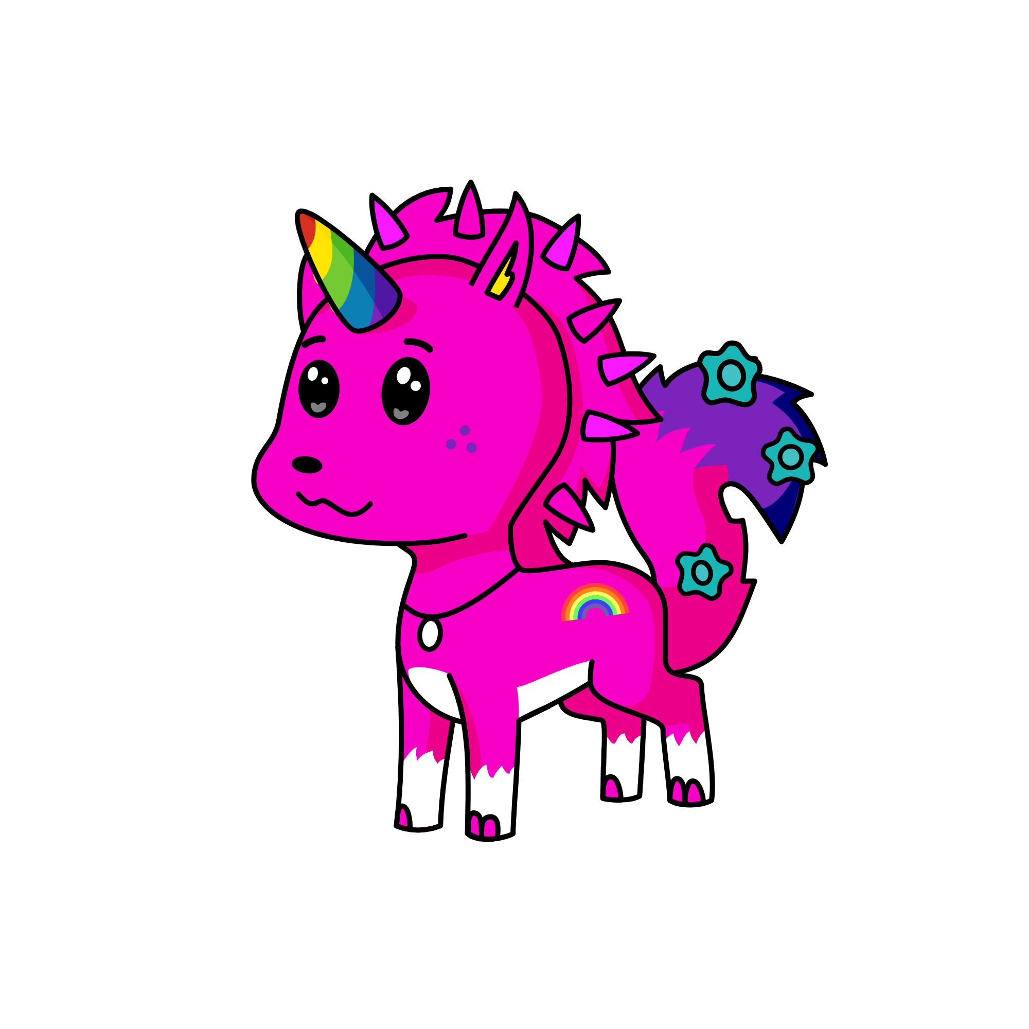 Pink, the unicorn