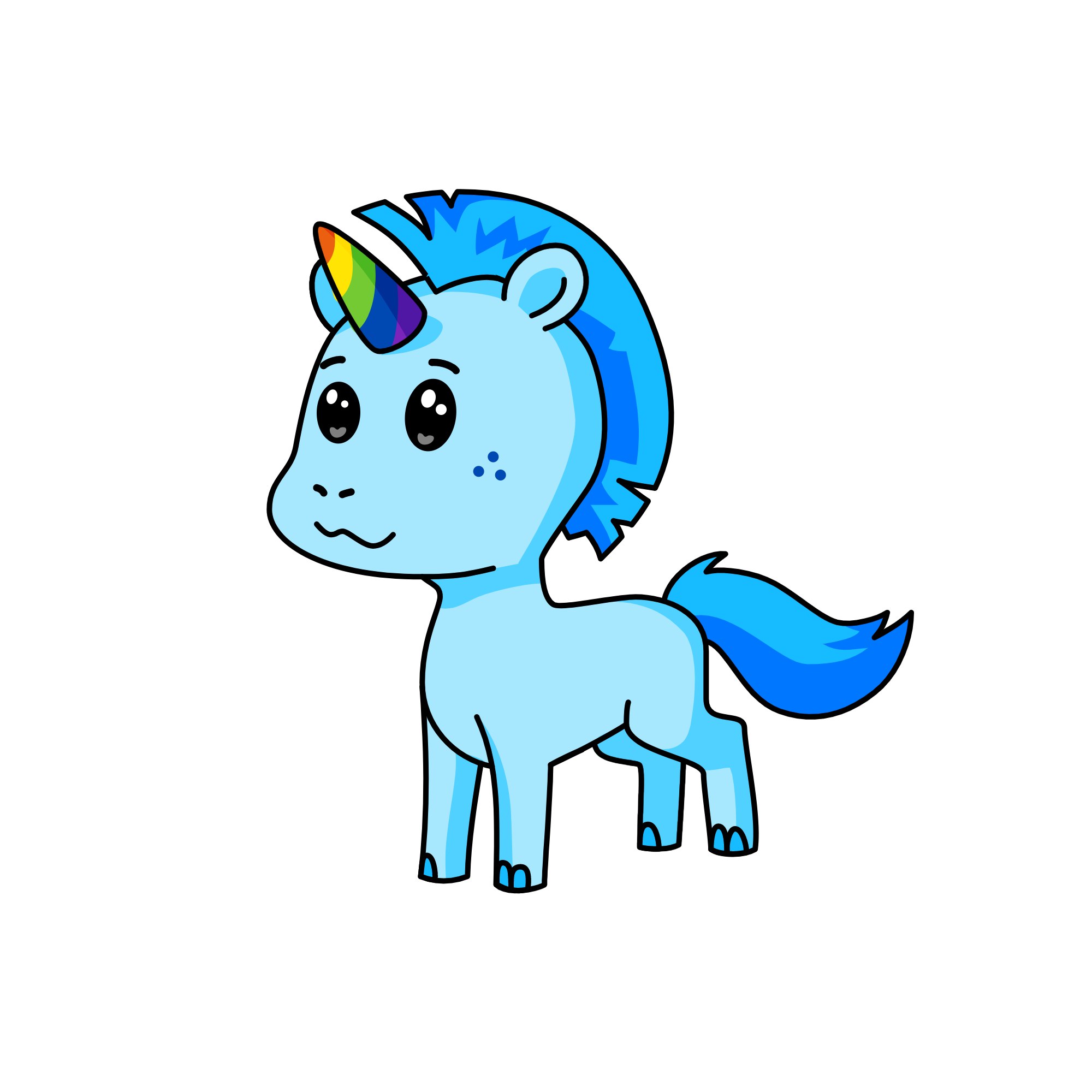 Cousin Derp, the unicorn