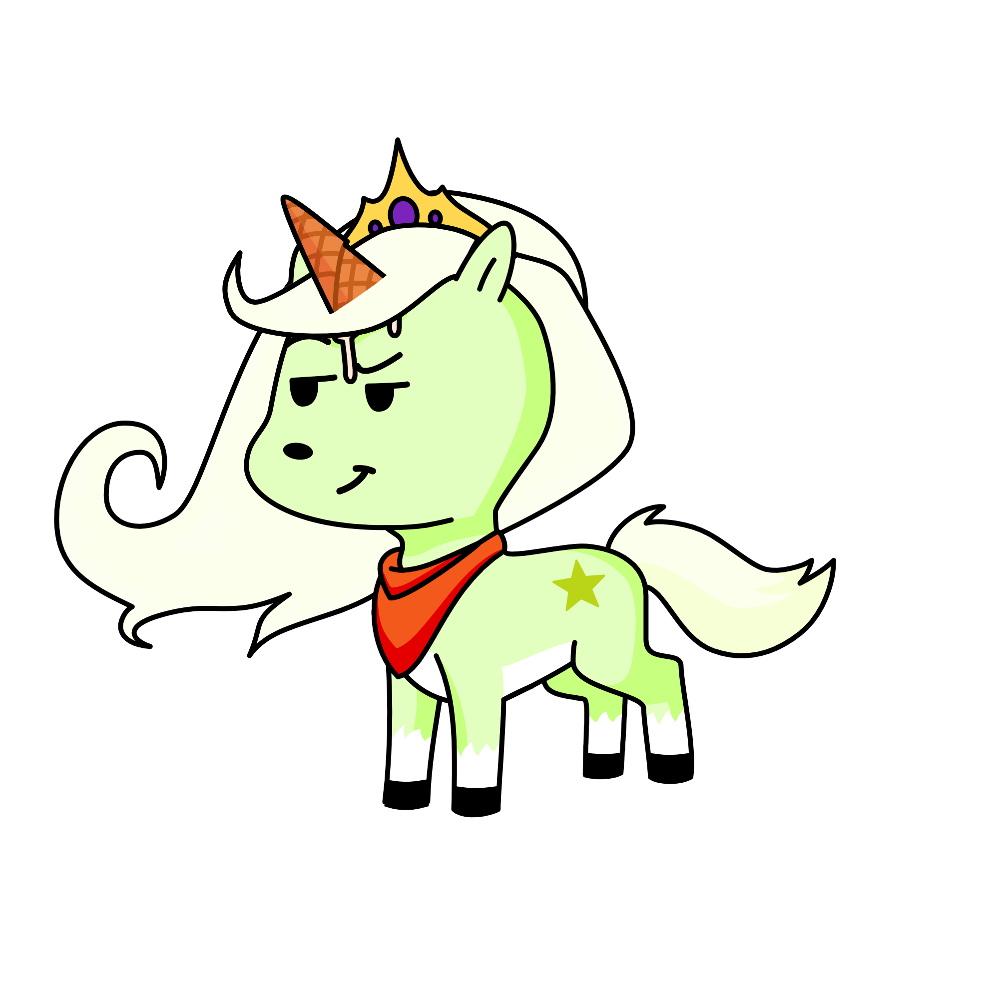 Princesess ice-scream, the unicorn