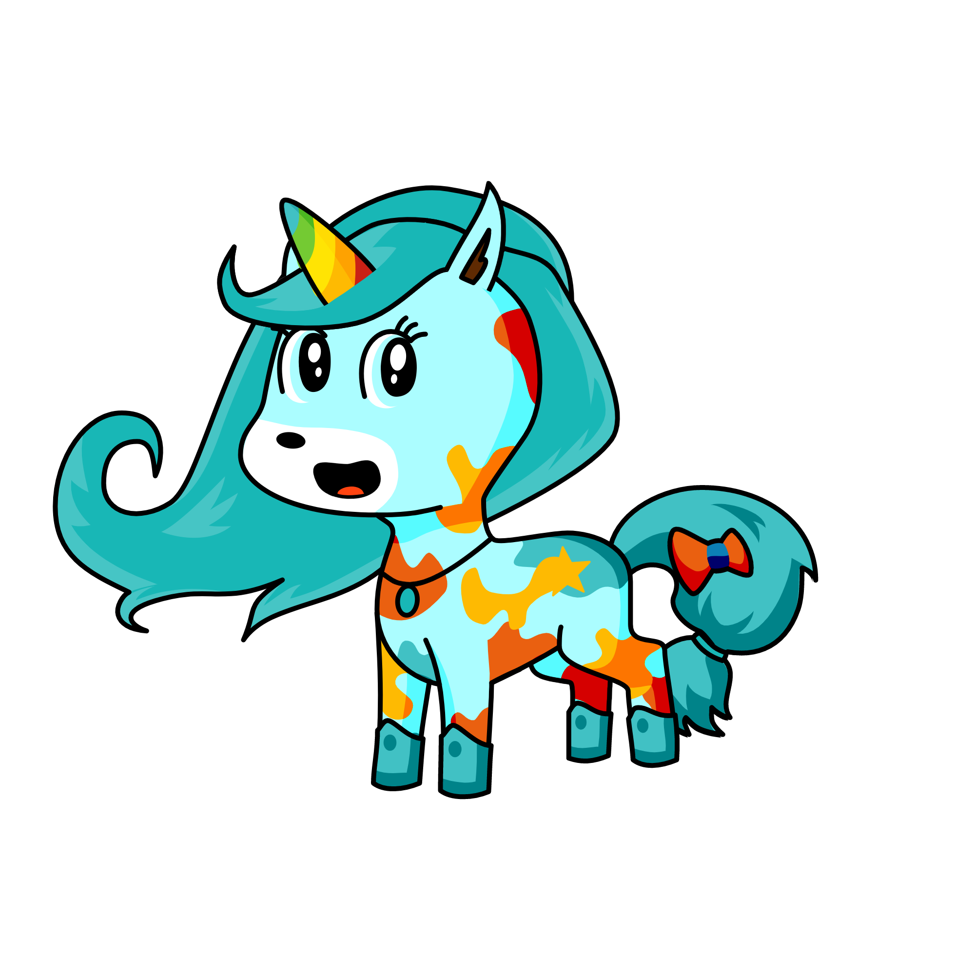 rainbow snow, the unicorn