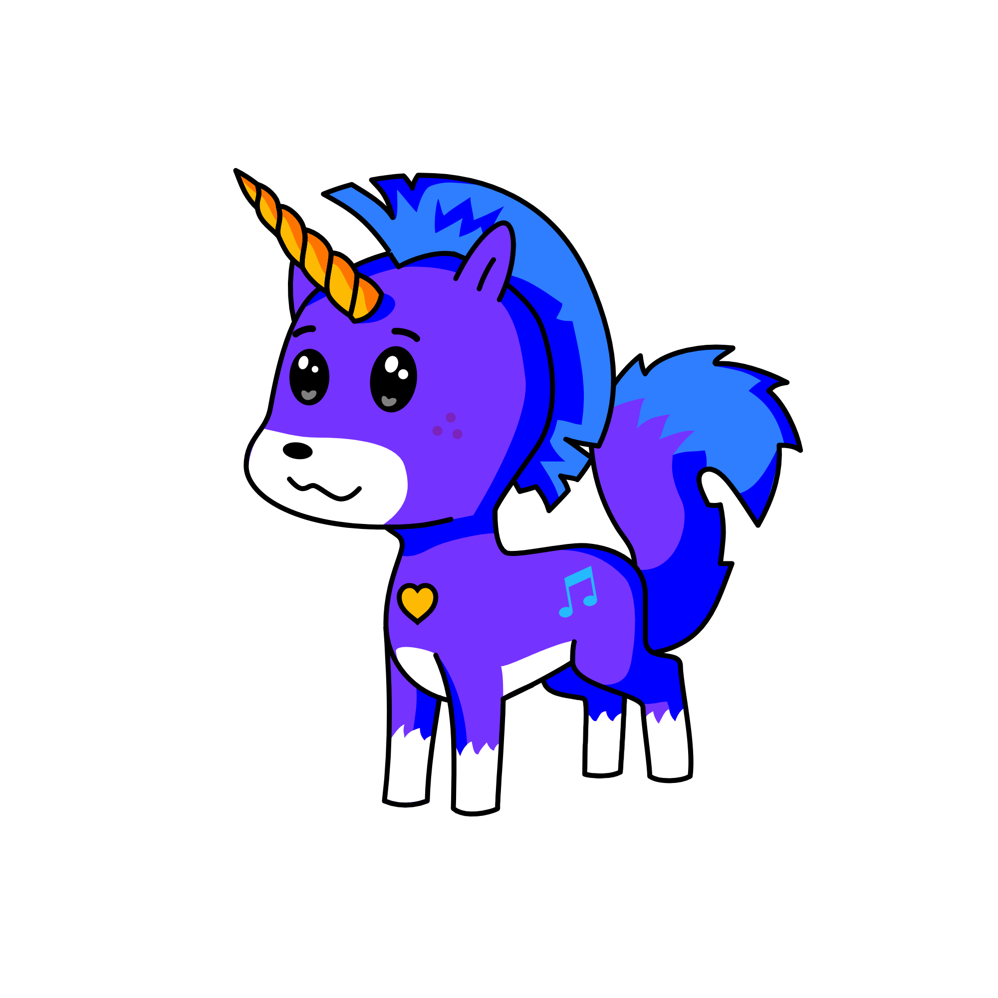 Lavender, the unicorn
