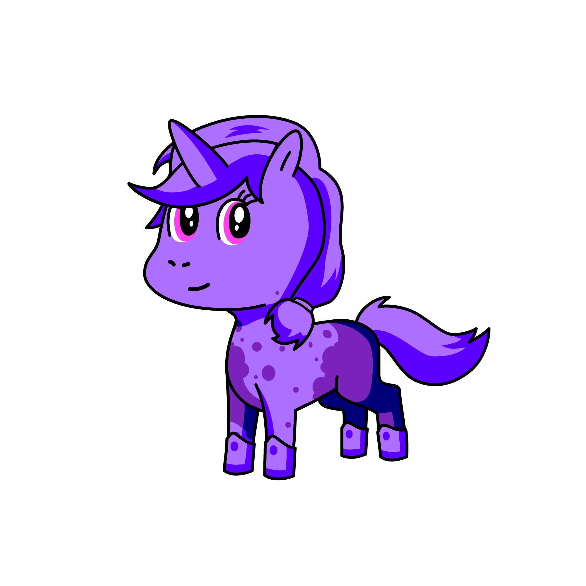 purple queen, the unicorn