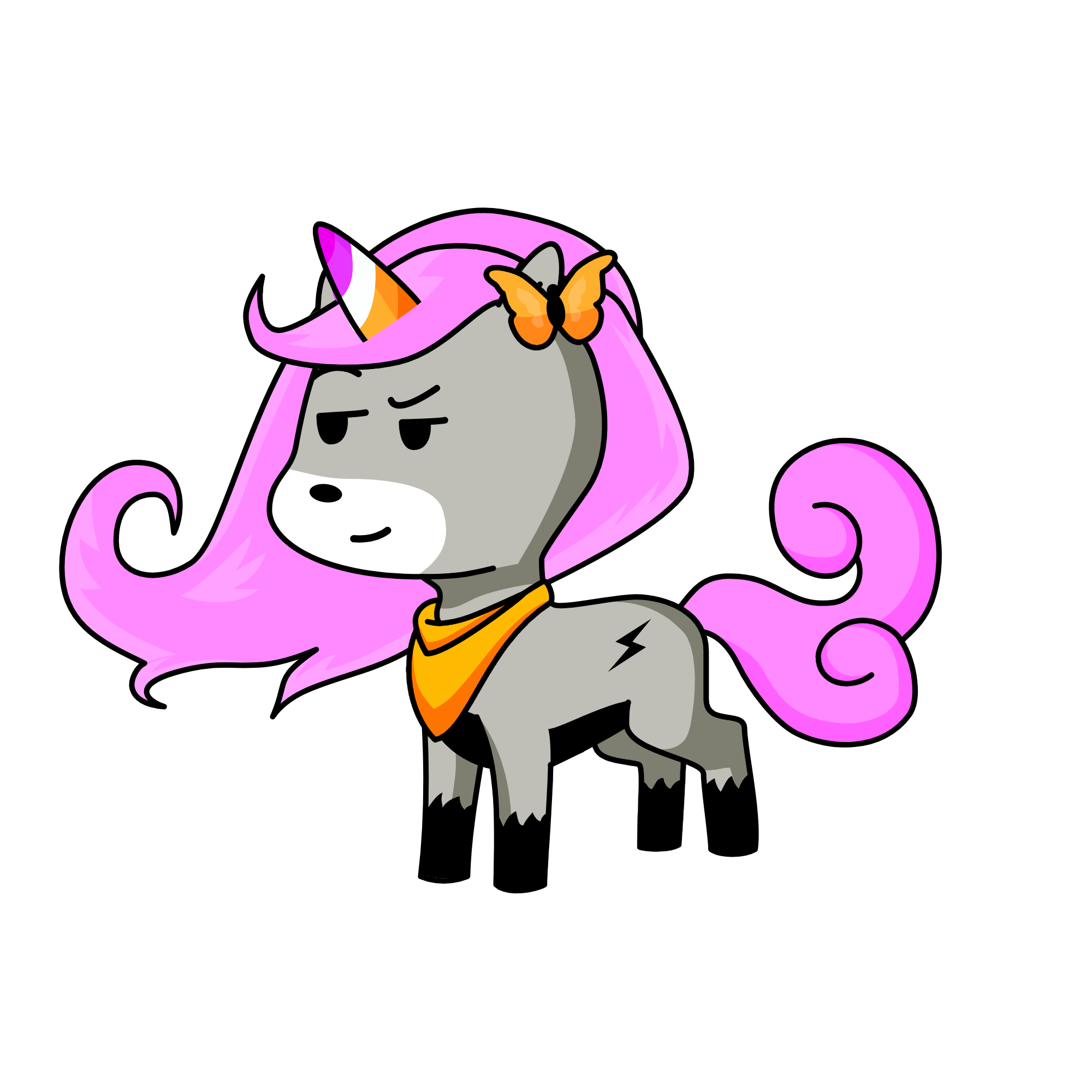 Socks, the unicorn