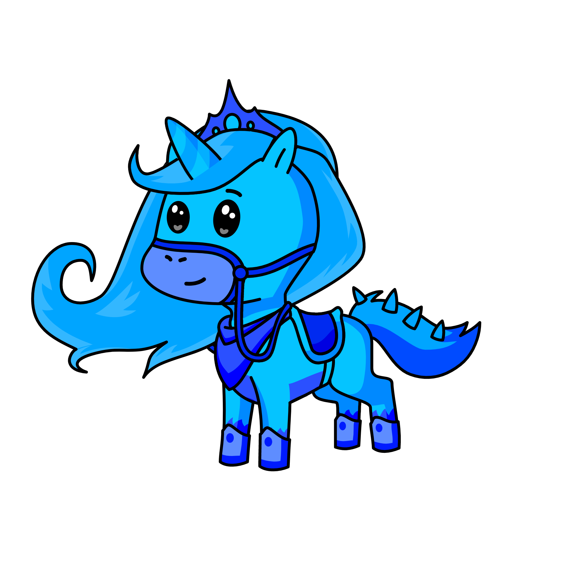 The princess unicorn of blue , the unicorn