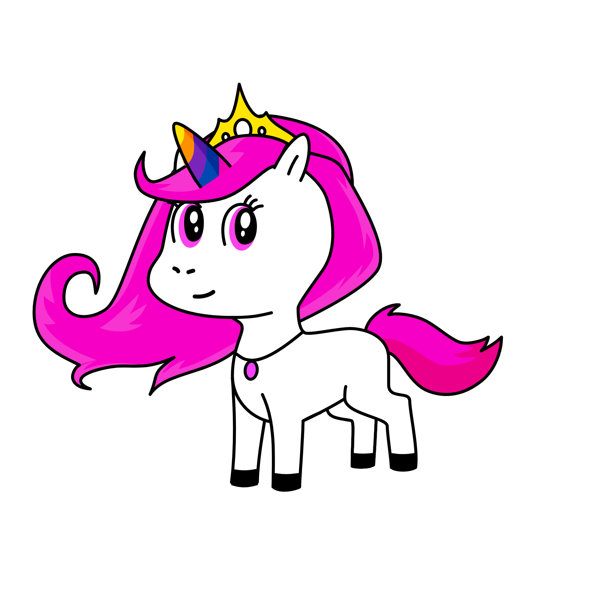 Sparkles, the unicorn