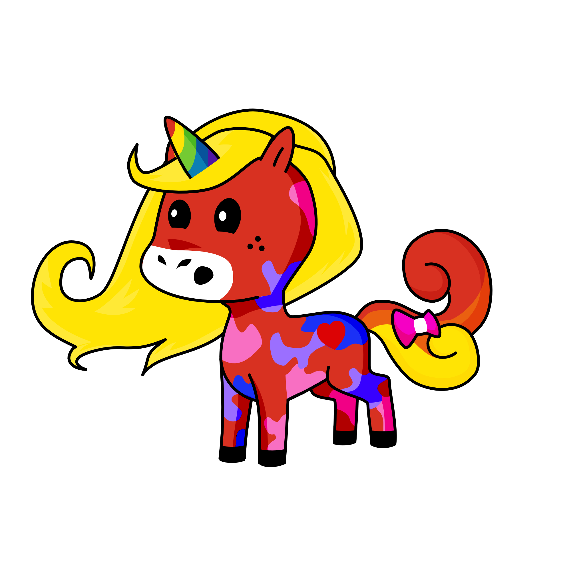 stupid sister unicorn named lavaheadpoop, the unicorn