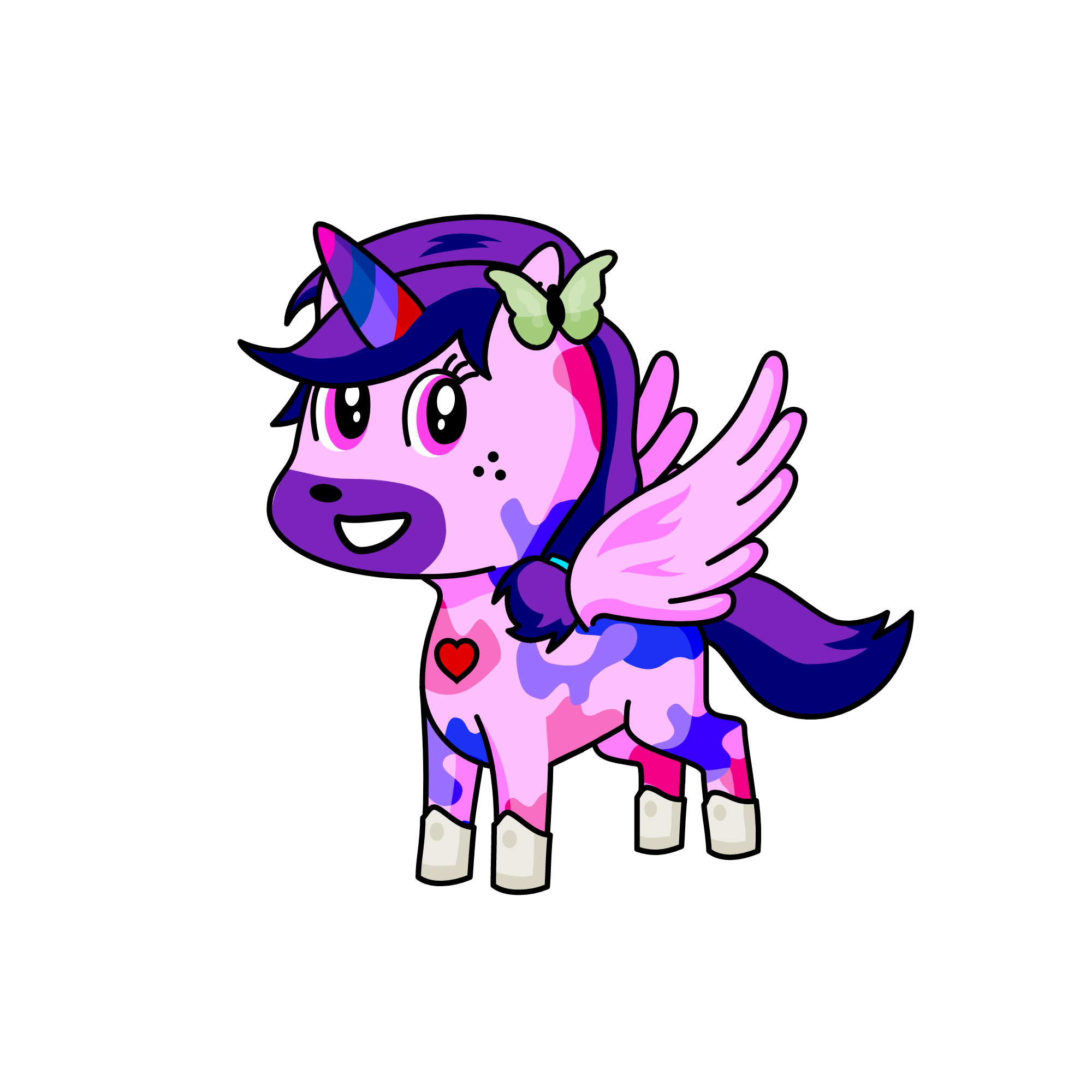 PEMBE KANAT, the unicorn