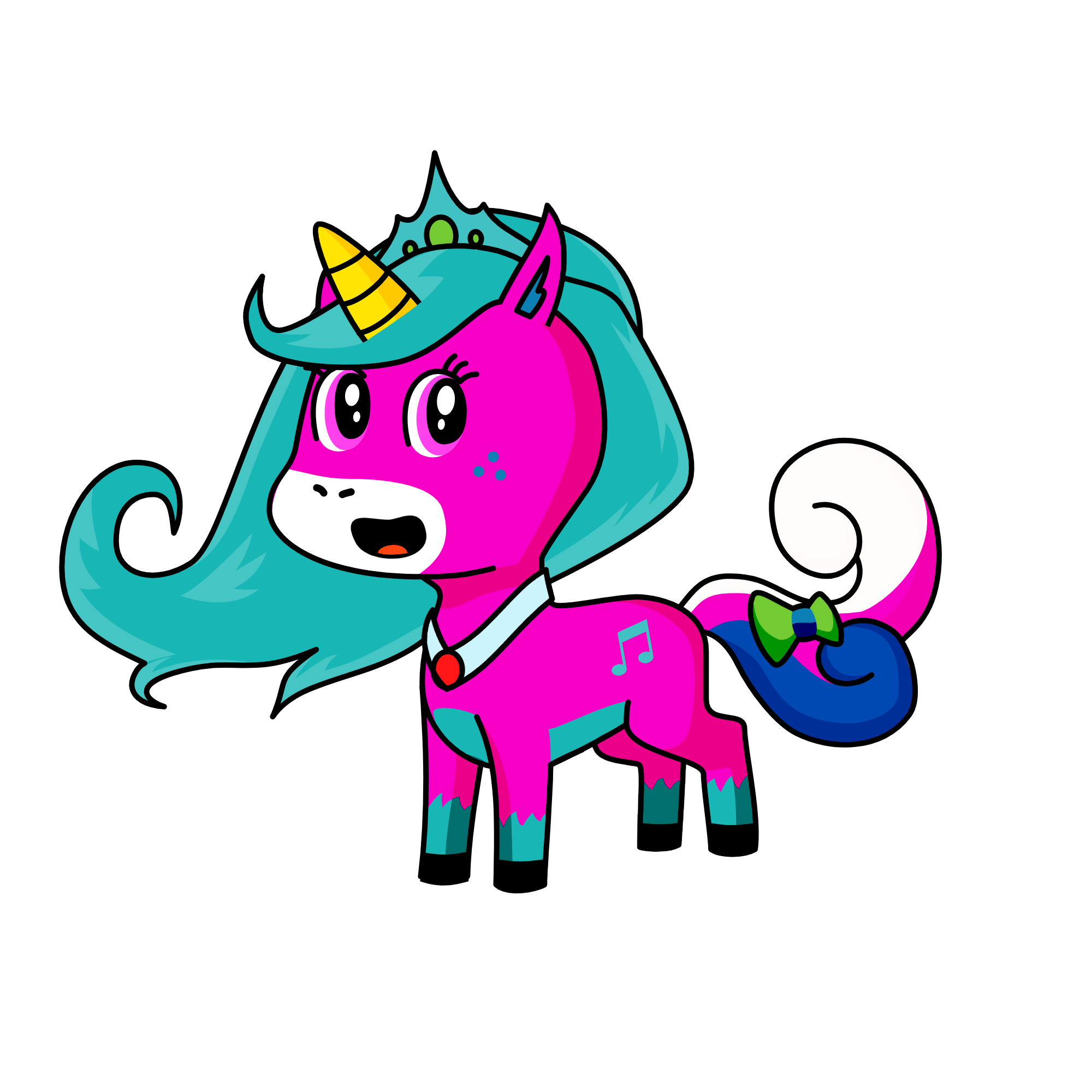 Bubbles , the unicorn