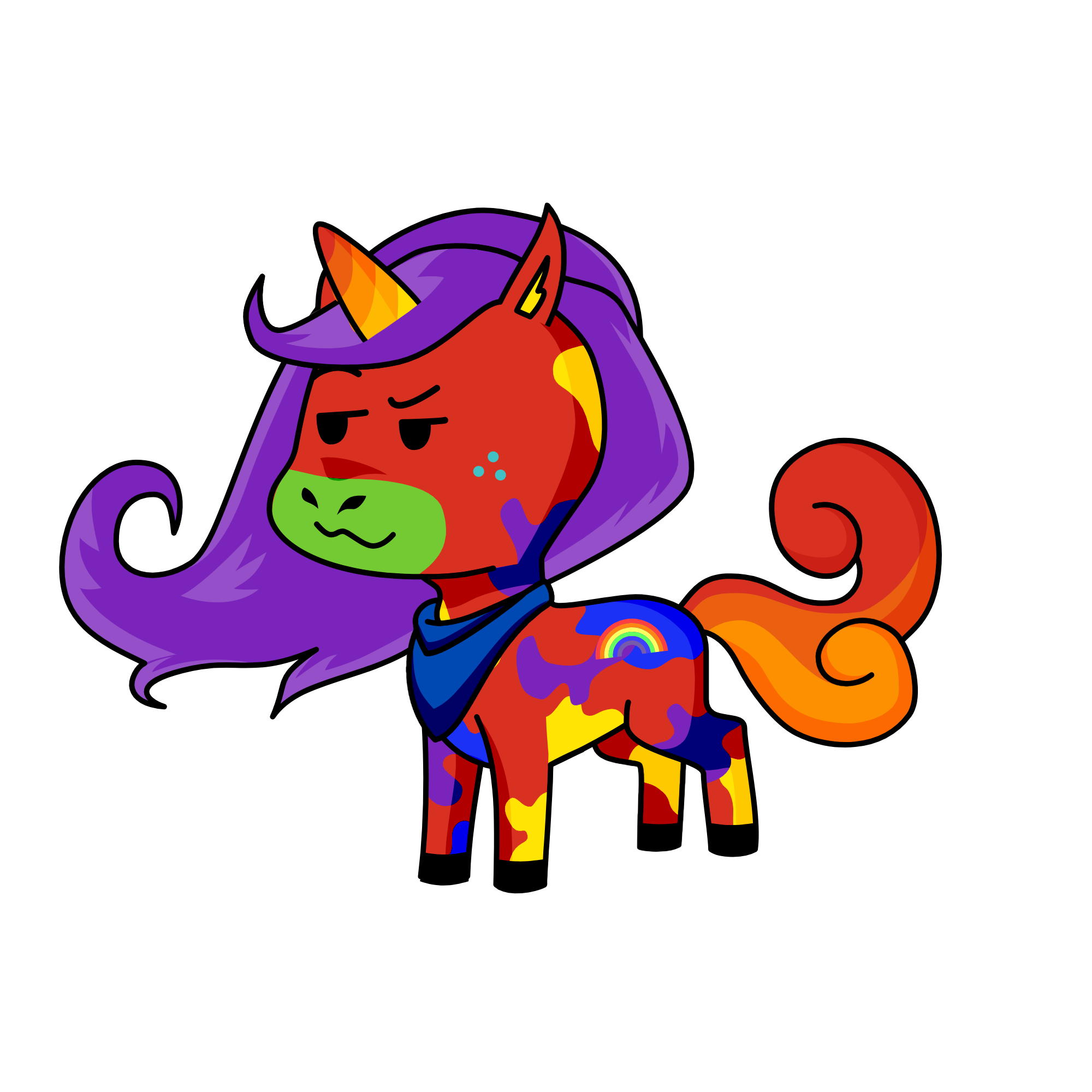 rainbow, the unicorn