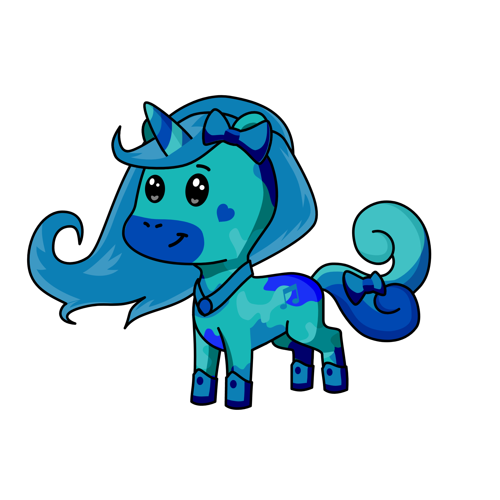 bluey, the unicorn