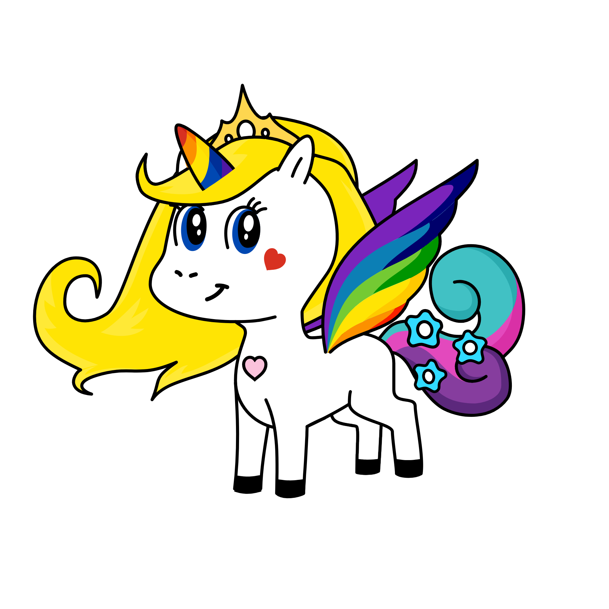 Starlym, The First Most Grand Beautiful Unicorn , the unicorn