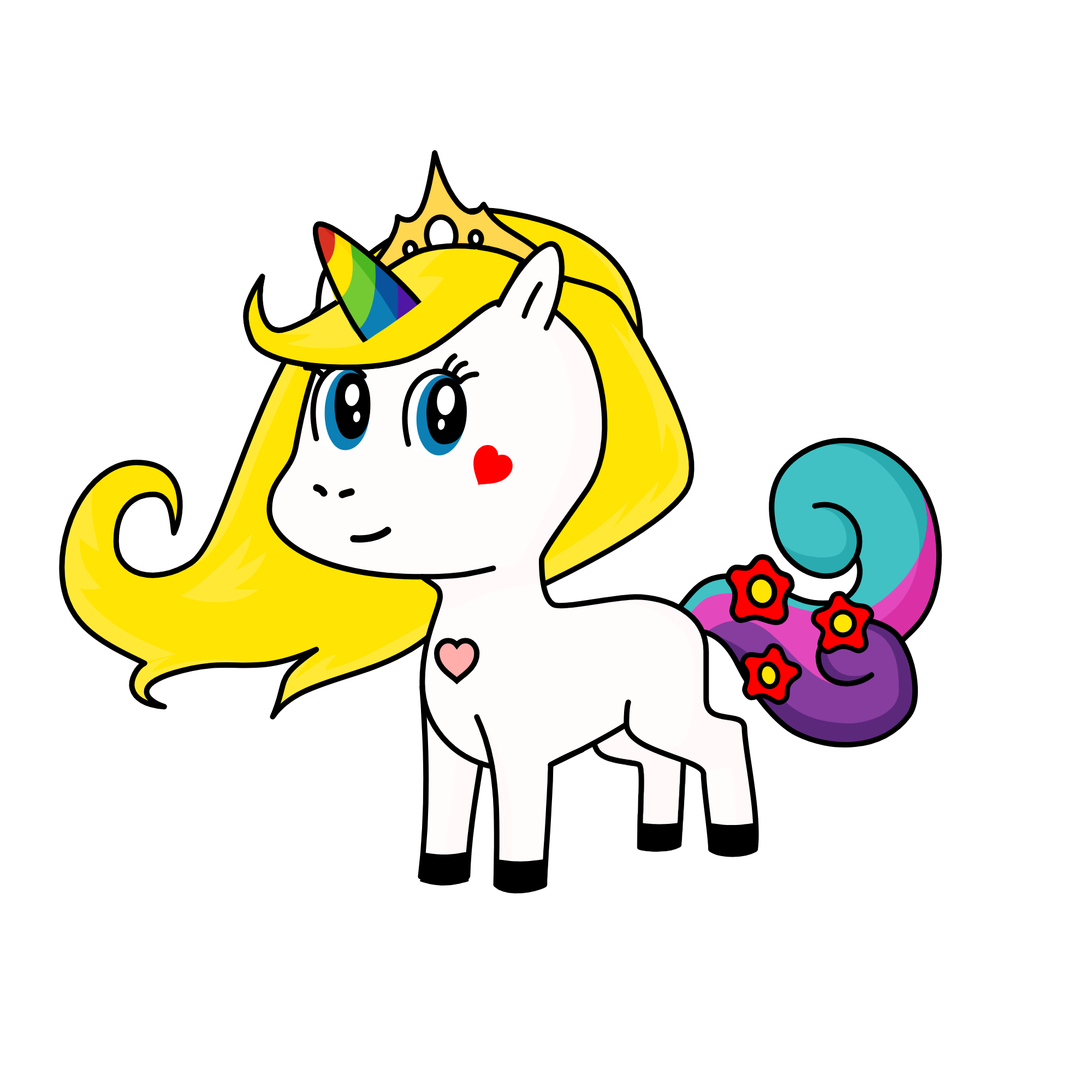 Princess Rainbow, the unicorn