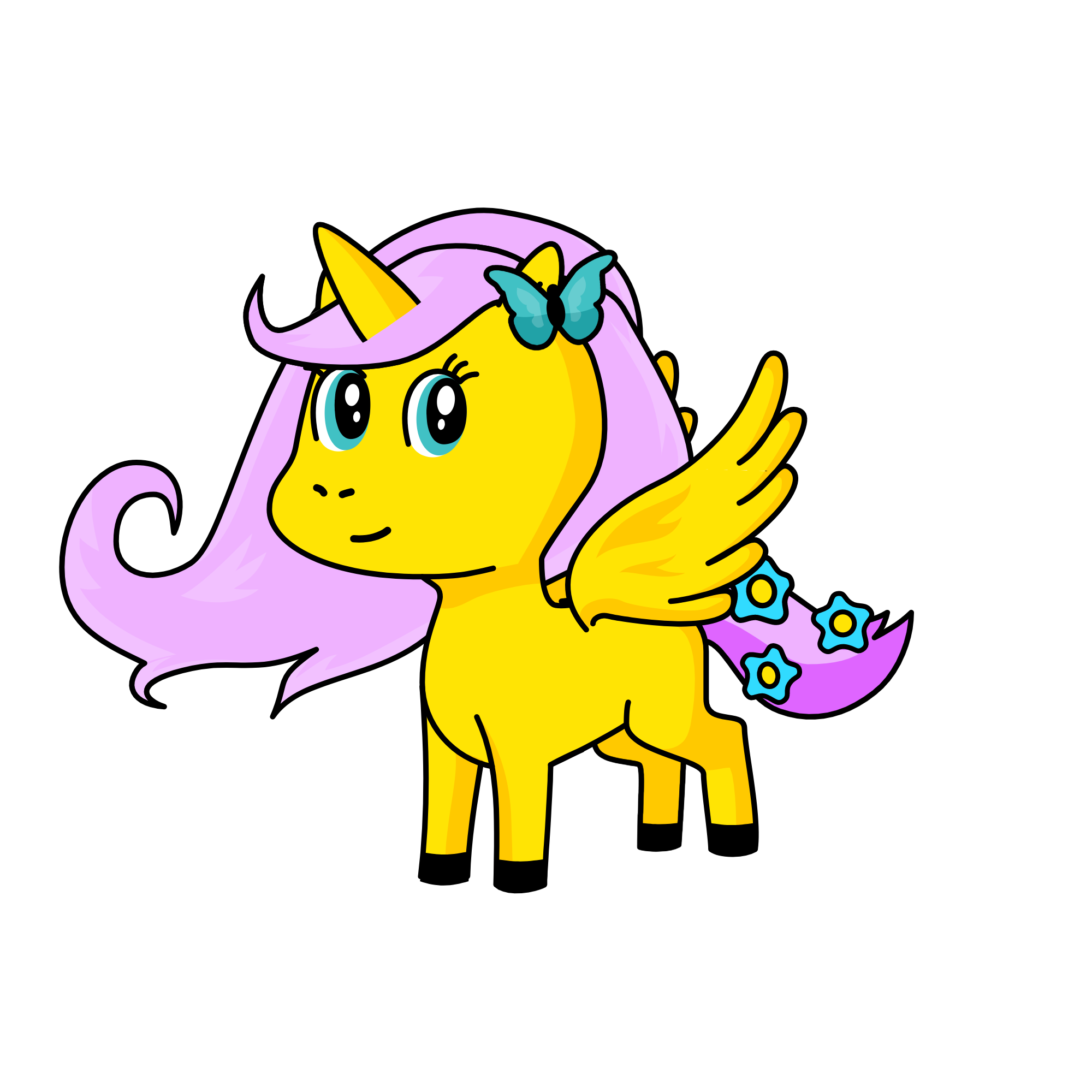 Fluttershy, the unicorn