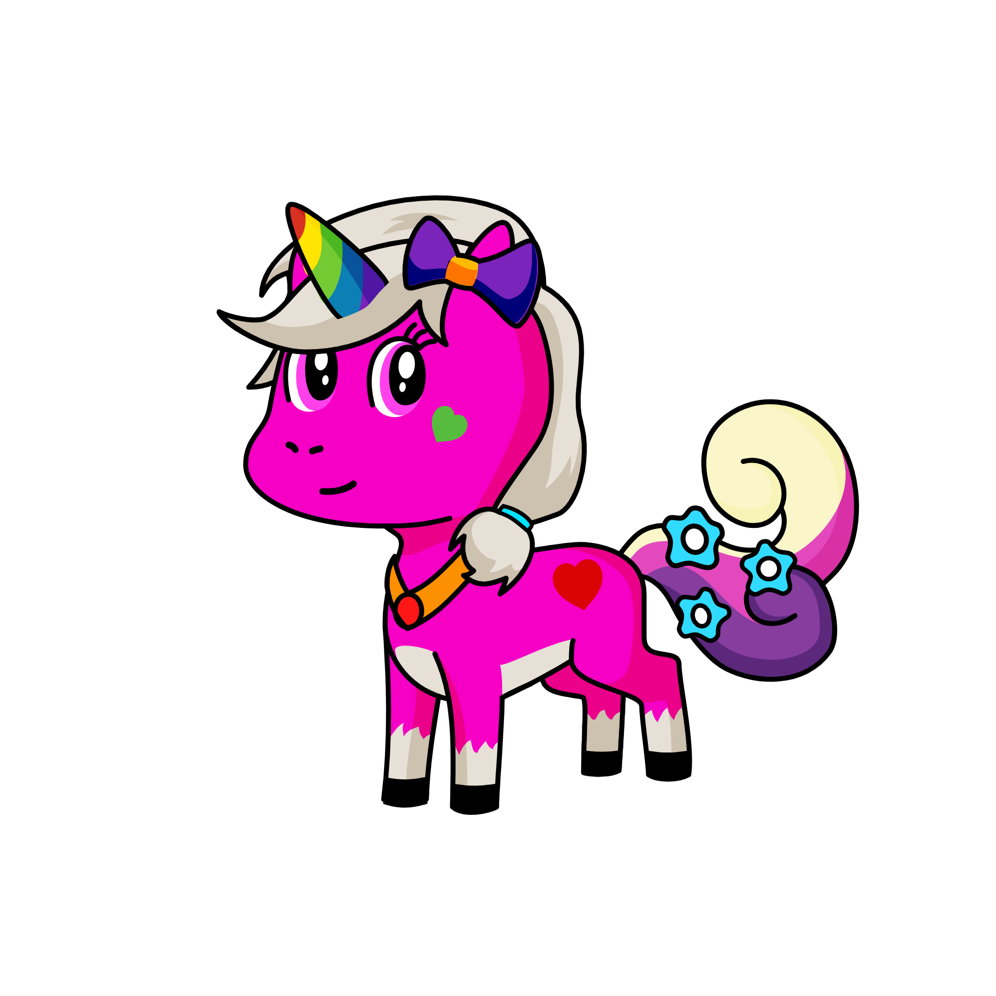 Pinky, the unicorn