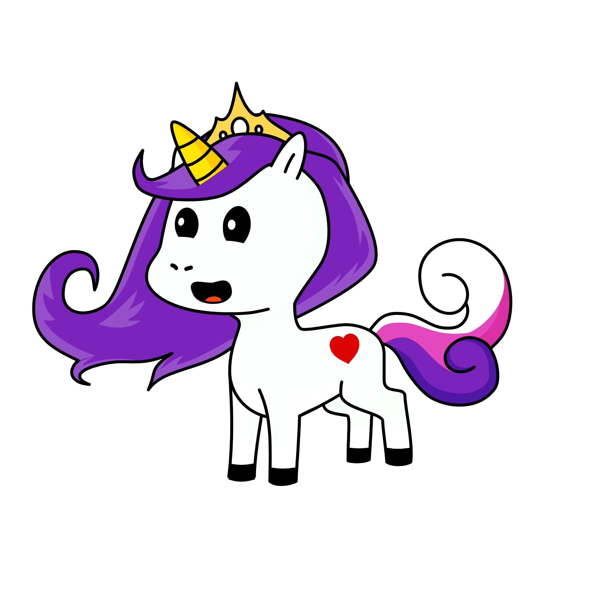 happy , the unicorn