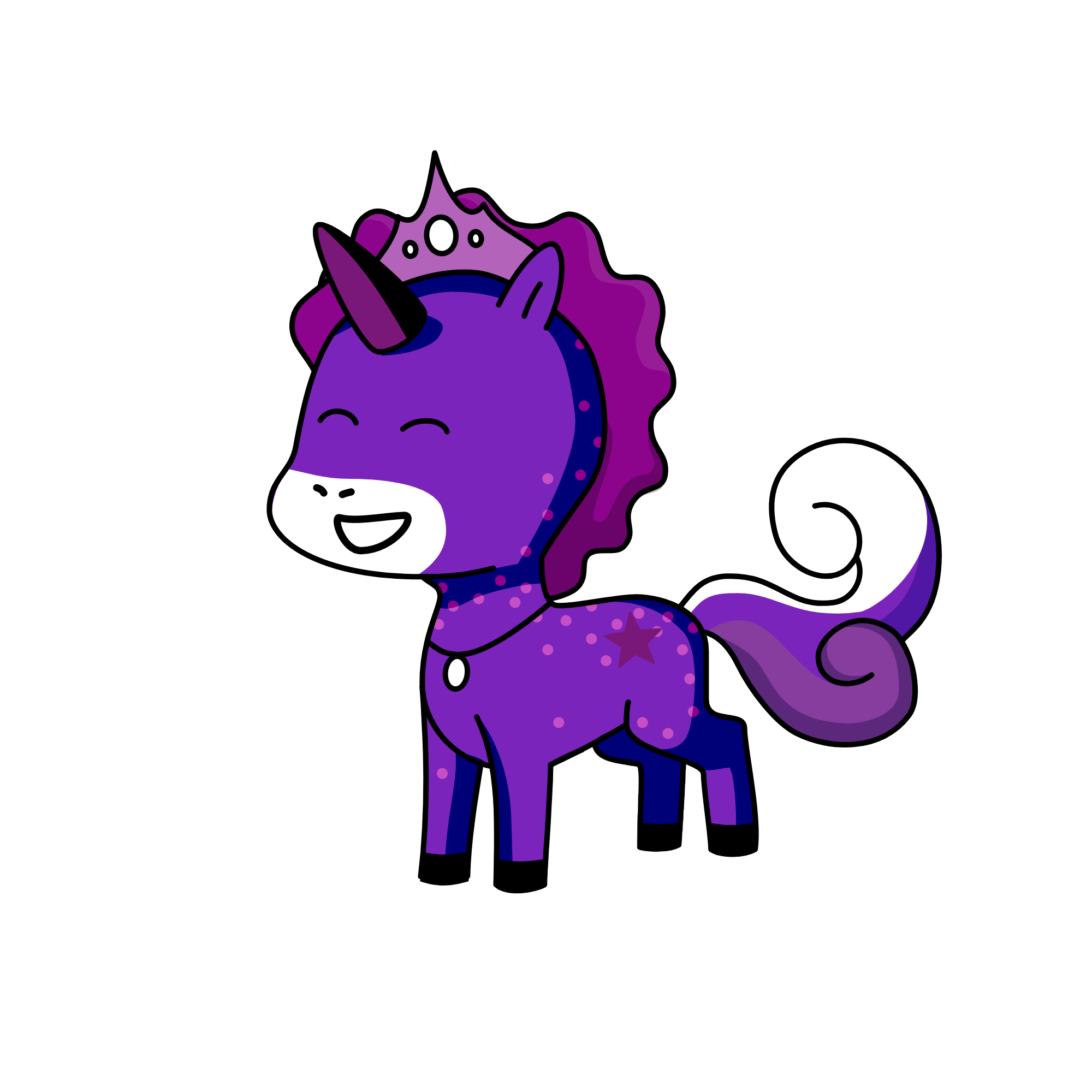 Pirply, the unicorn